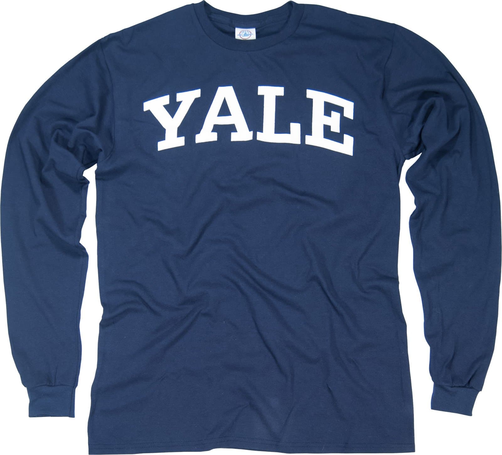 Yale University NCAA Yale Bulldogs Navy Blue Arched Long Sleeve T-shirt