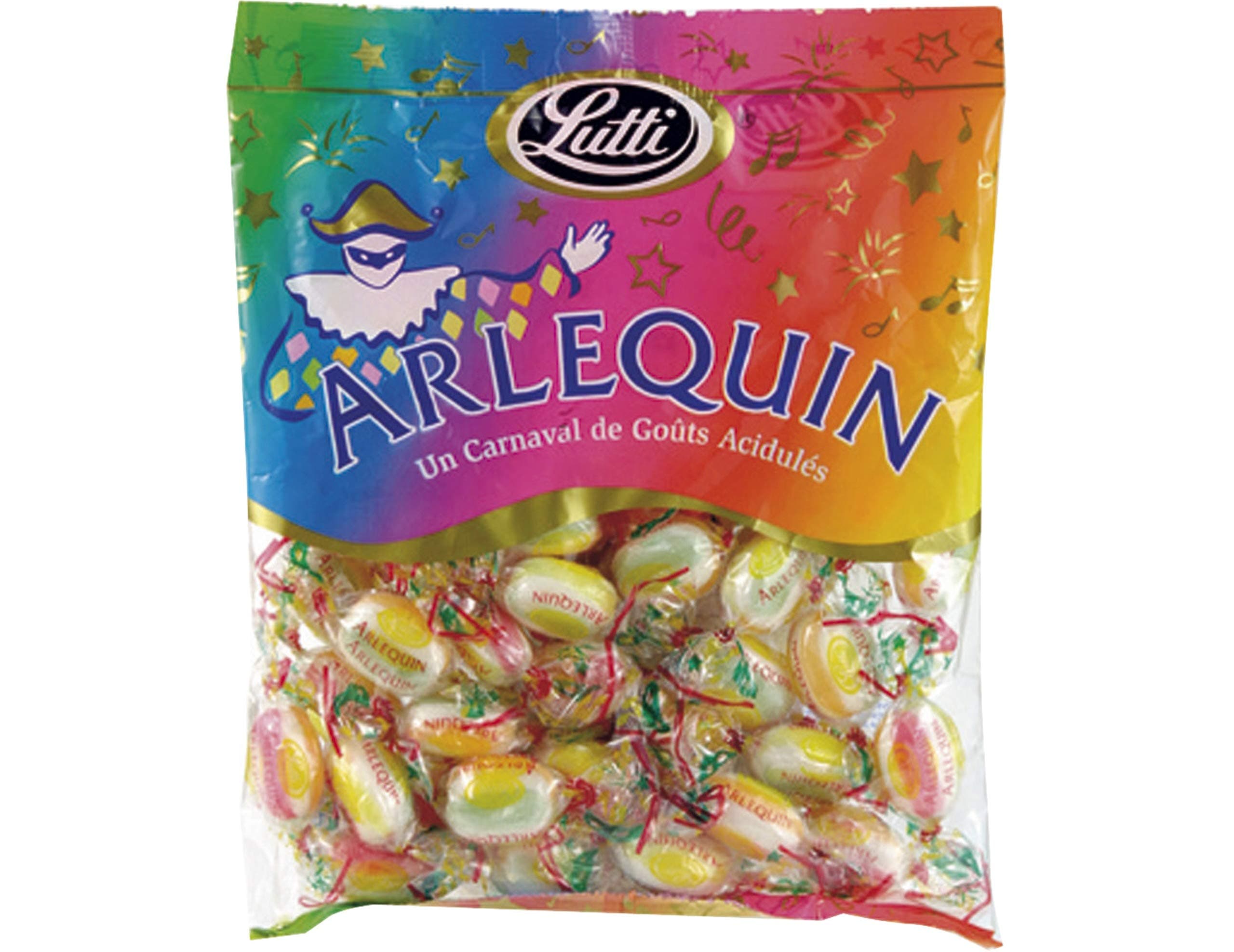Lutti Arlequin Candies 250g Bag