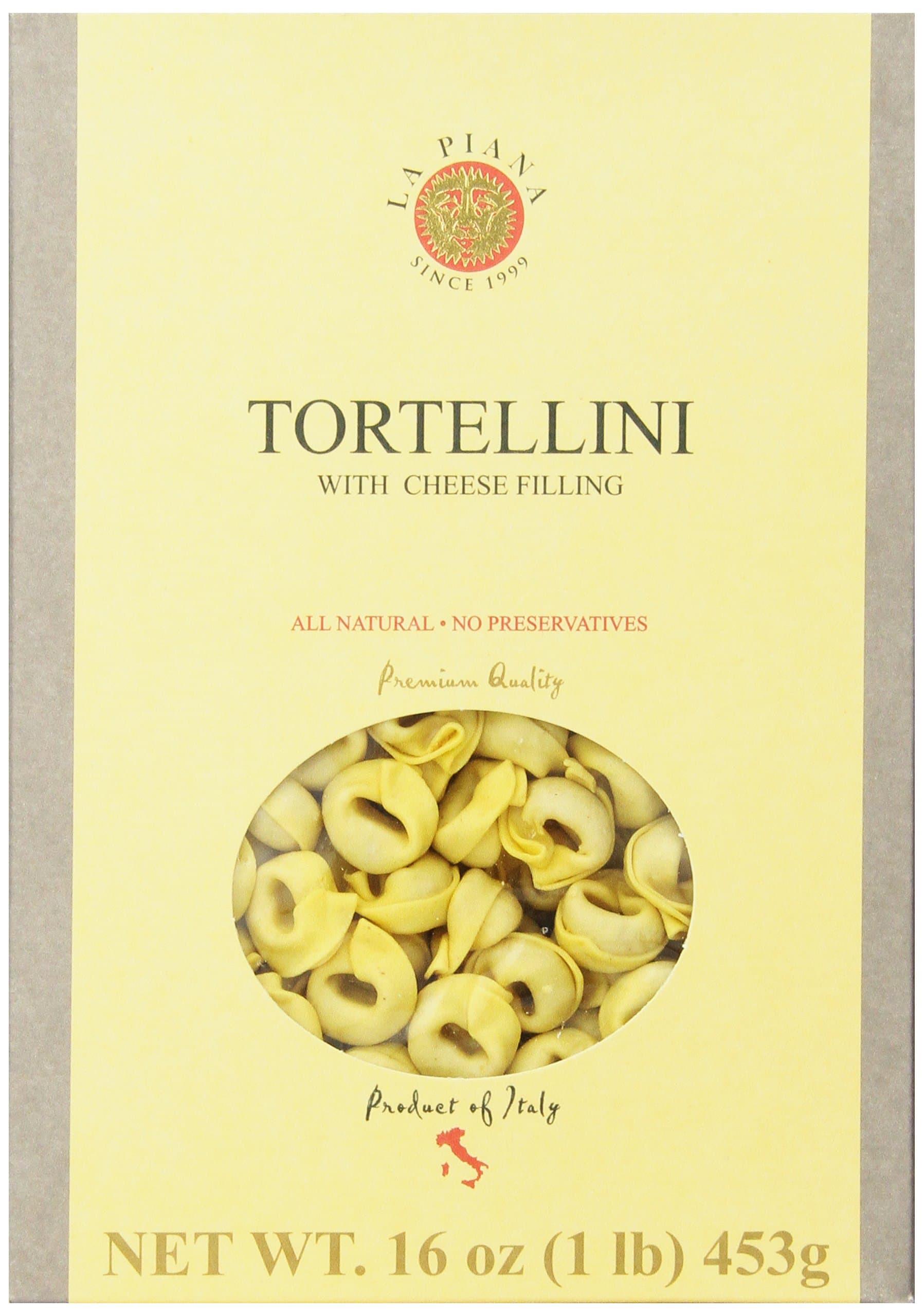 La Piana Tortellini With Cheese, 16-Ounce Units (Pack of 3)