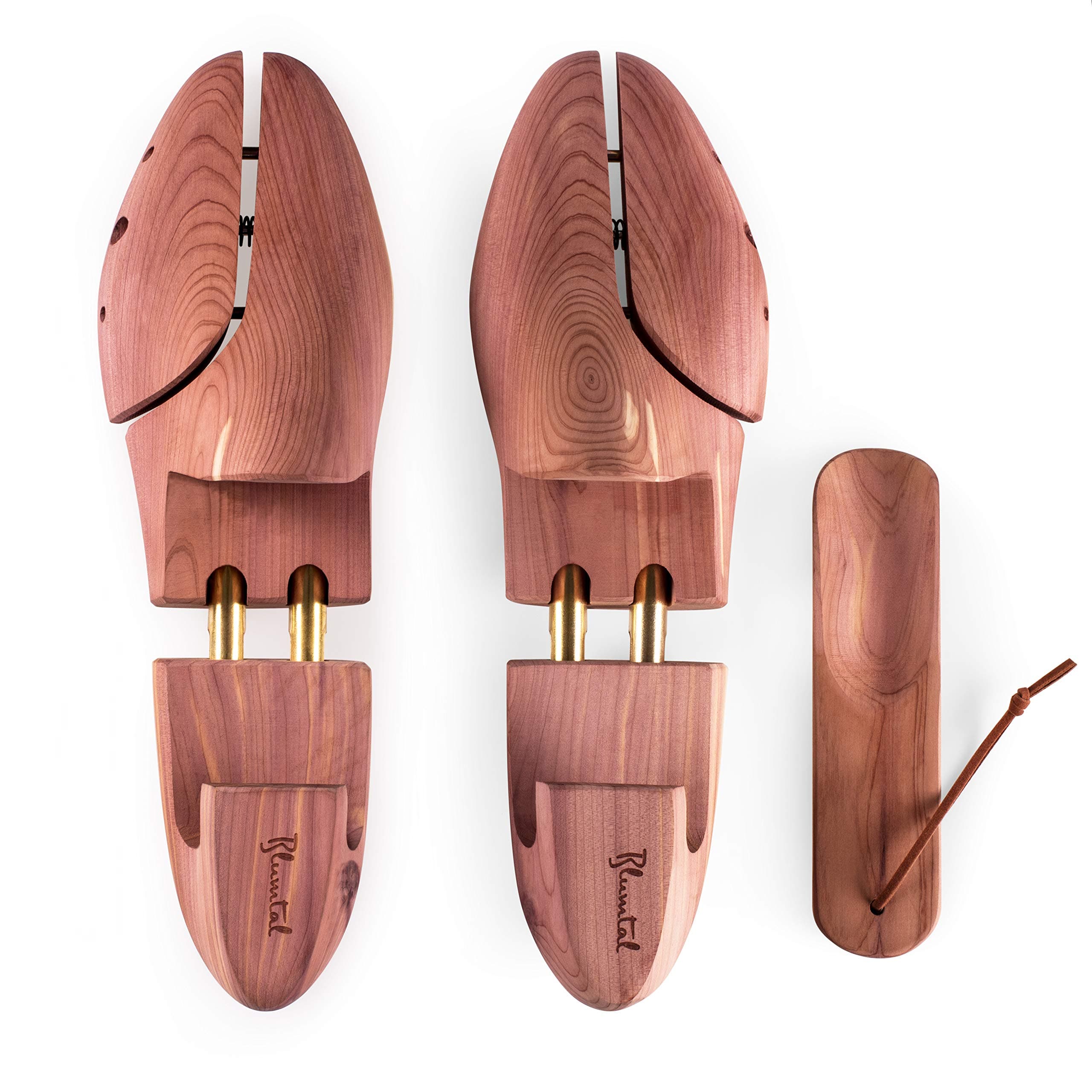 Blumtal Shoe Tree Cedar Wood - High Quality Shoe Stretchers, Includes Free Shoe Horn, Shoe Trees for Women and Men - 10.5/11 - 1 Pair