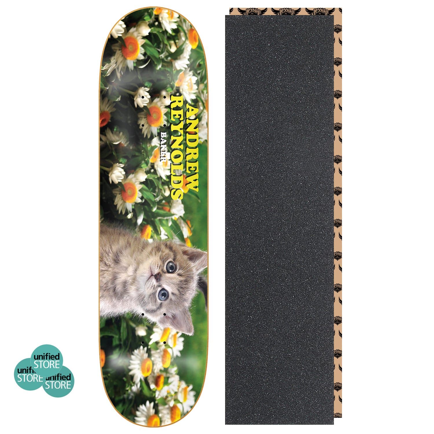 Baker Andrew Reynolds Mr. Twinkles 8.25" x 31.5" Skateboard Deck with Grip Tape and Stickers