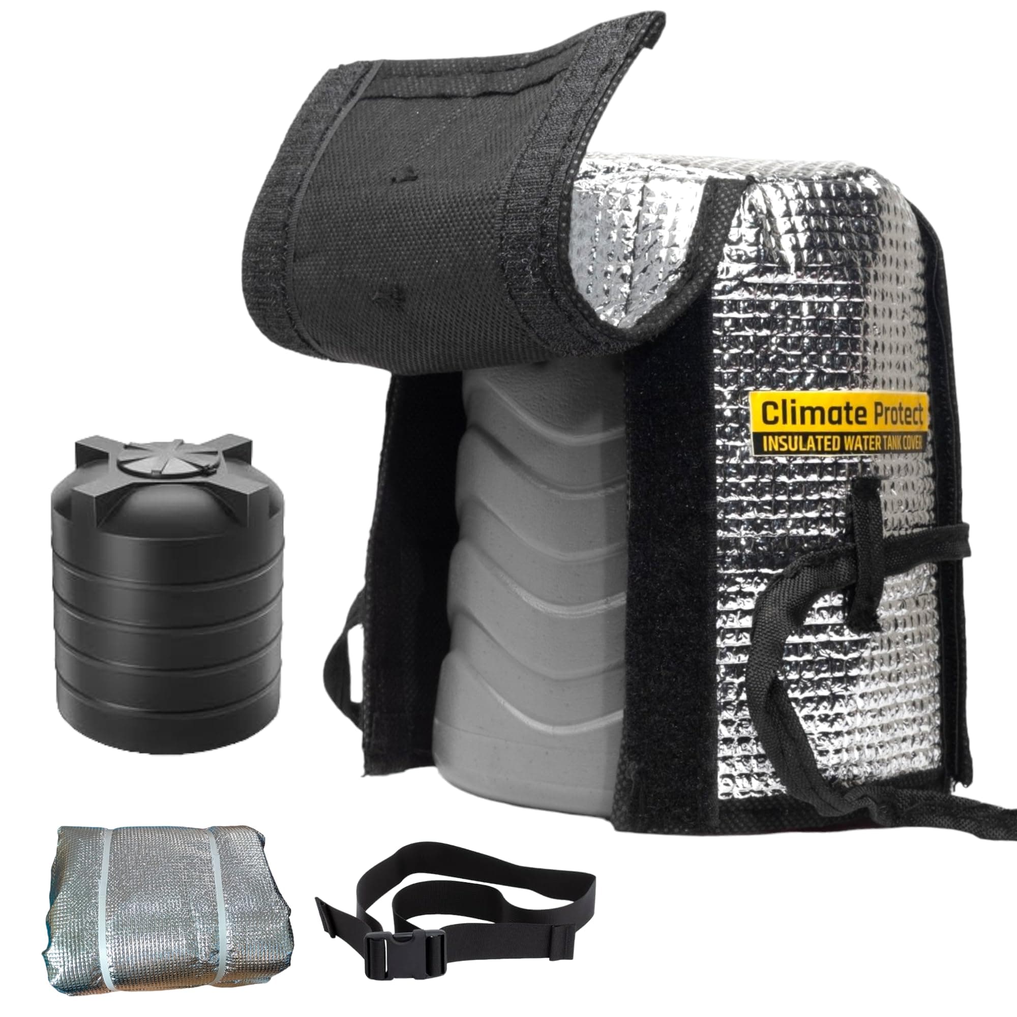 Climate Protect Cover Fabric Climate Protect Insulated Water Tank Cover & Jacket 1000 Litre