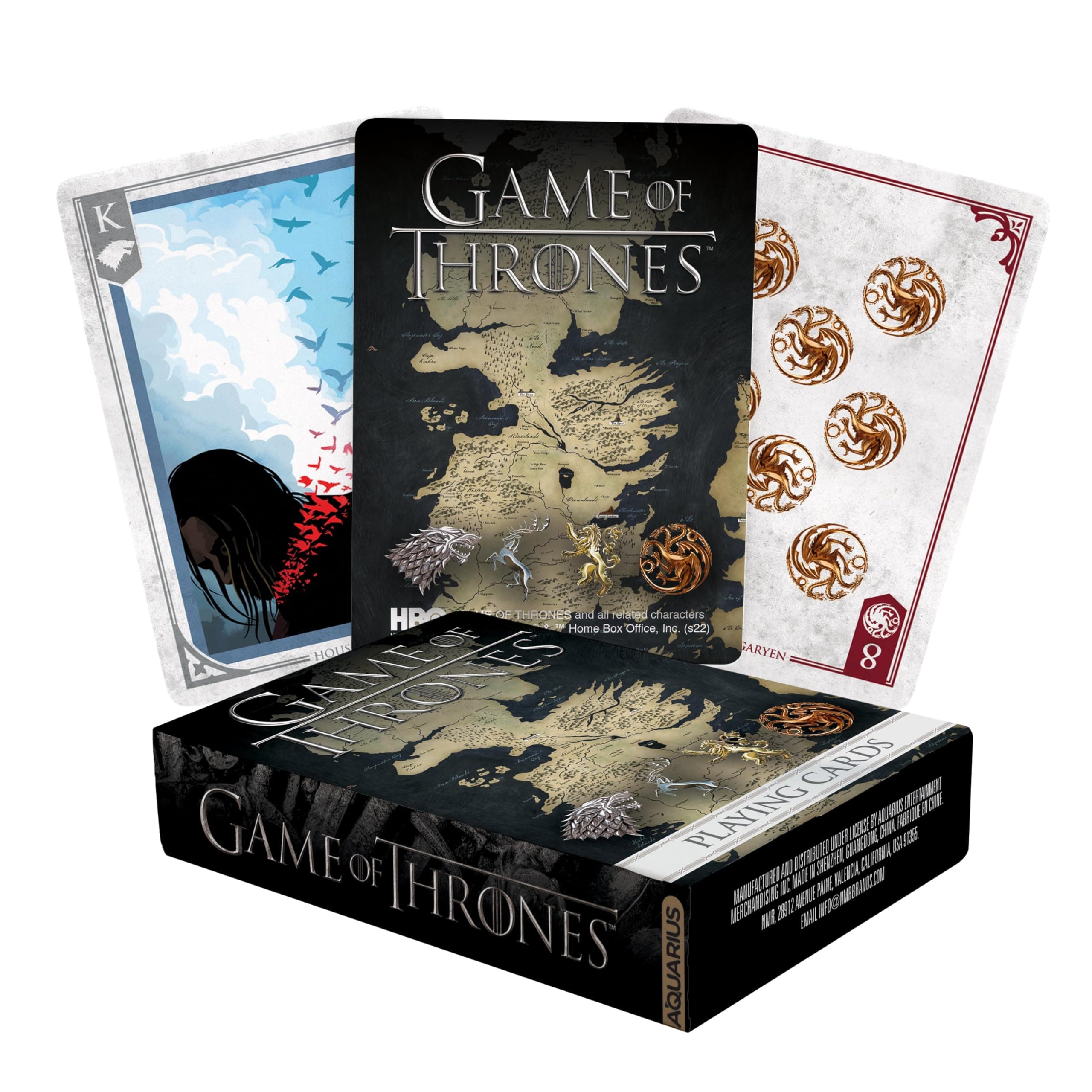 AQUARIUS Games of Thrones Playing Cards - Games of Thrones Themed Deck of Cards for Your Favorite Card Games - Officially Licensed Games of Thrones Merchandise & Collectibles