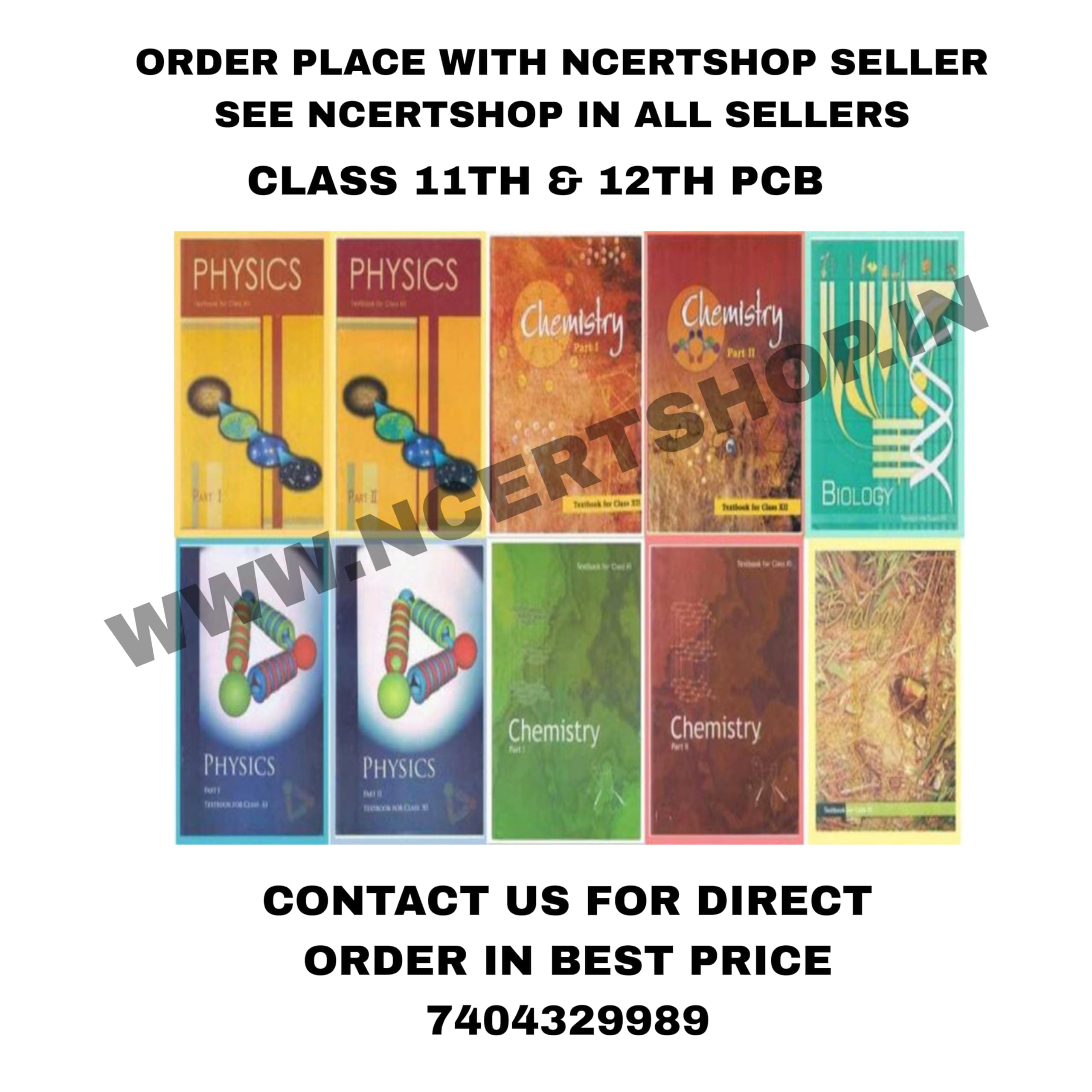 NCERT | CLASS 11 + 12 | PCB | COMBO OF 10 BOOKS SET | ENGLISH MEDIUM 2025-26 Edition