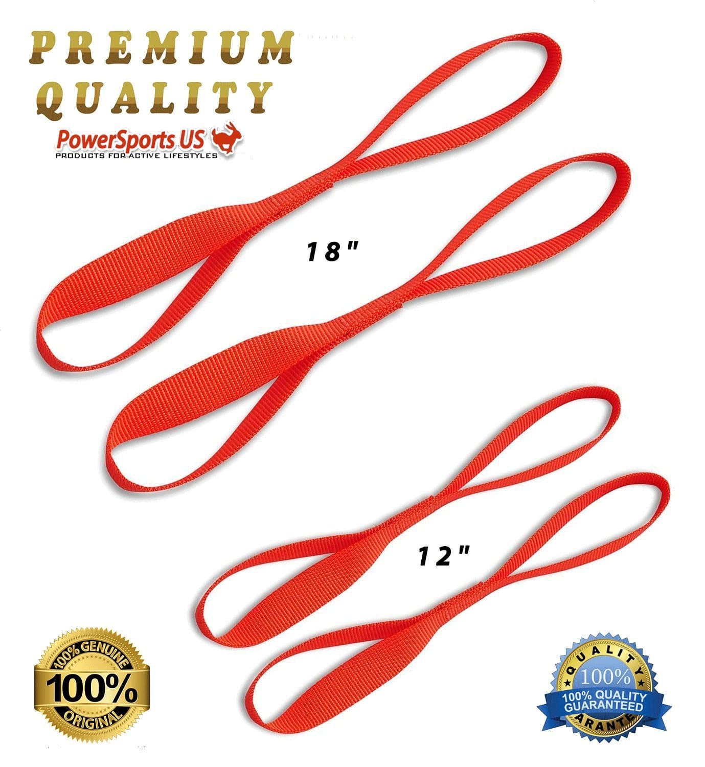 Power Sports US Softie-12 Soft Loop Tie-Down Straps, 4-Pack