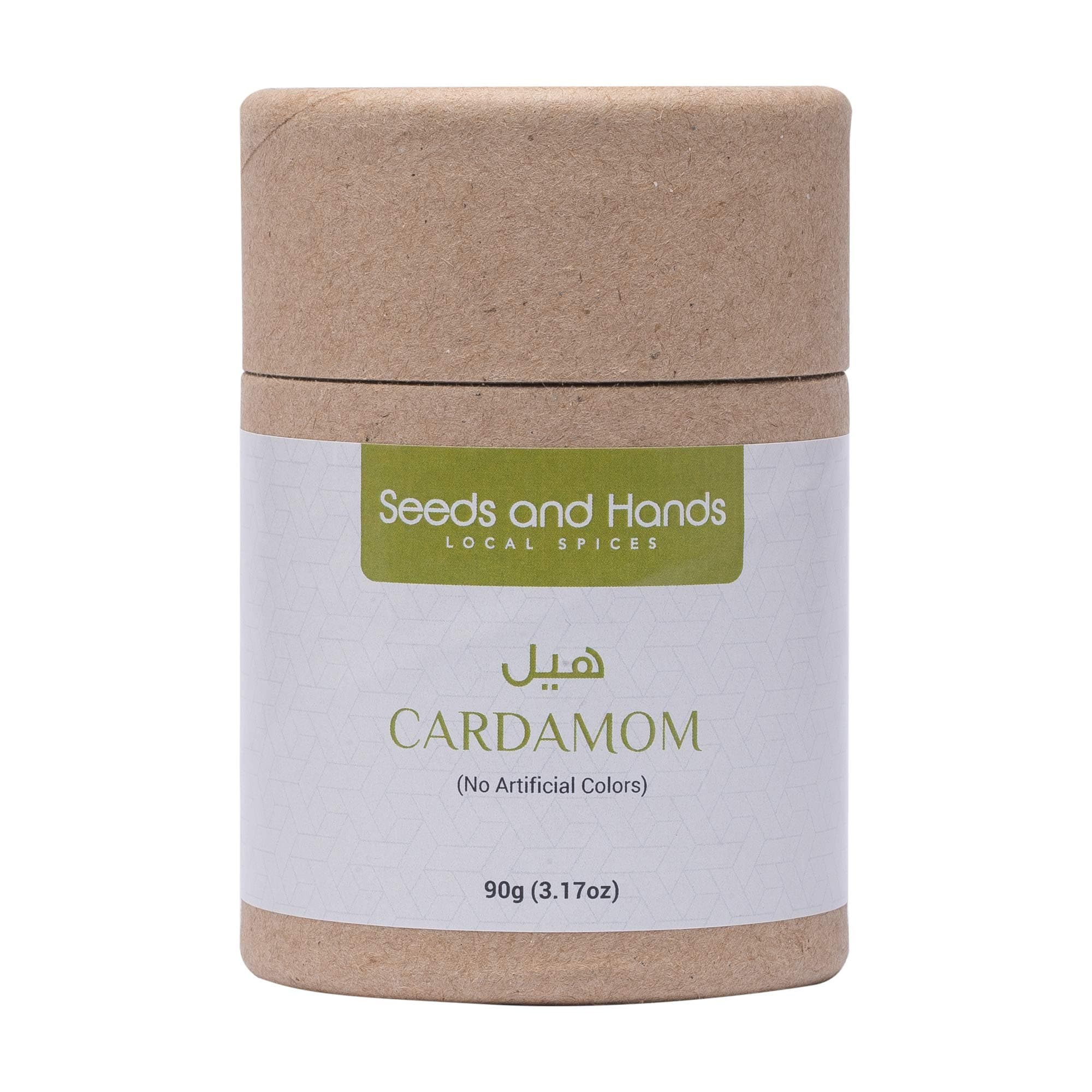 Seeds and Hands Wayanad Big Size 8Mm Green Cardamom/Elaichi Whole [No Artificial Colors] (Eco-Friendly Paper Tube, 90 Gm)