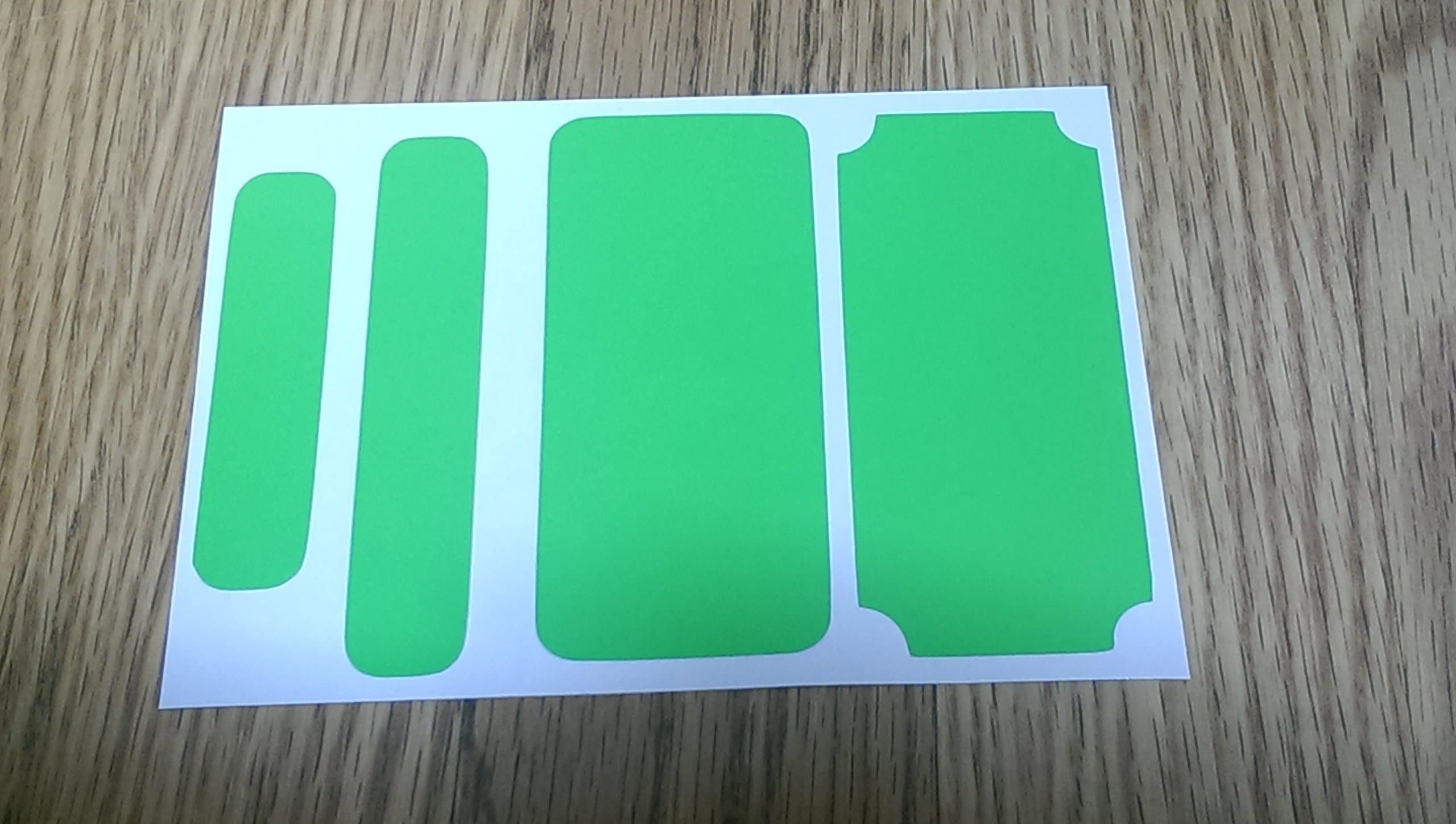 DIY Hammond 1590g Box Mod Vinyl Skin - CHOOSE COLOR (Neon Green)