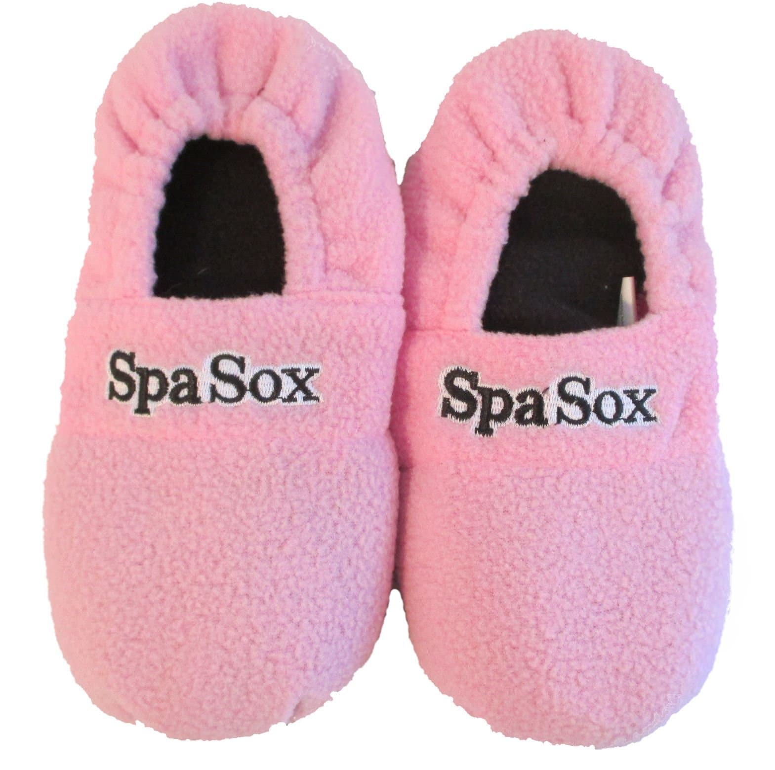 Microwave Heated Arthritis Slippers - Pink Fleece- Women's -Medium/Large 9-10 Microwave or Freezer Safe