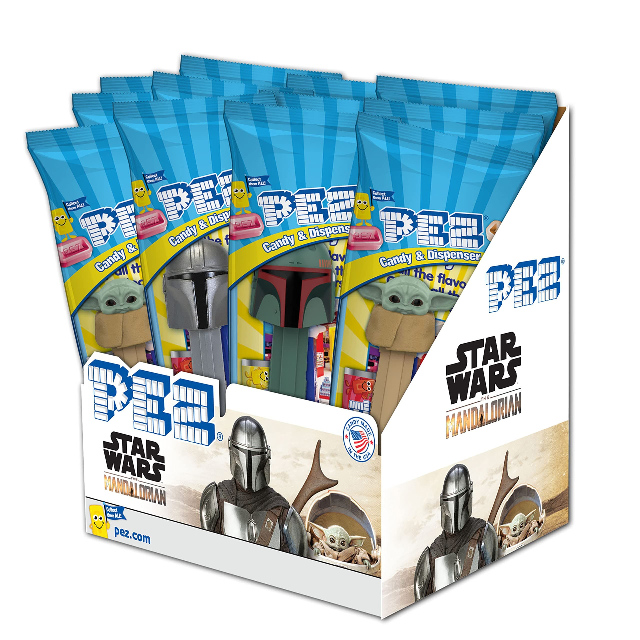 Mandalorian, 0.58-Ounce Assorted Candy Dispensers (Pack of 12)
