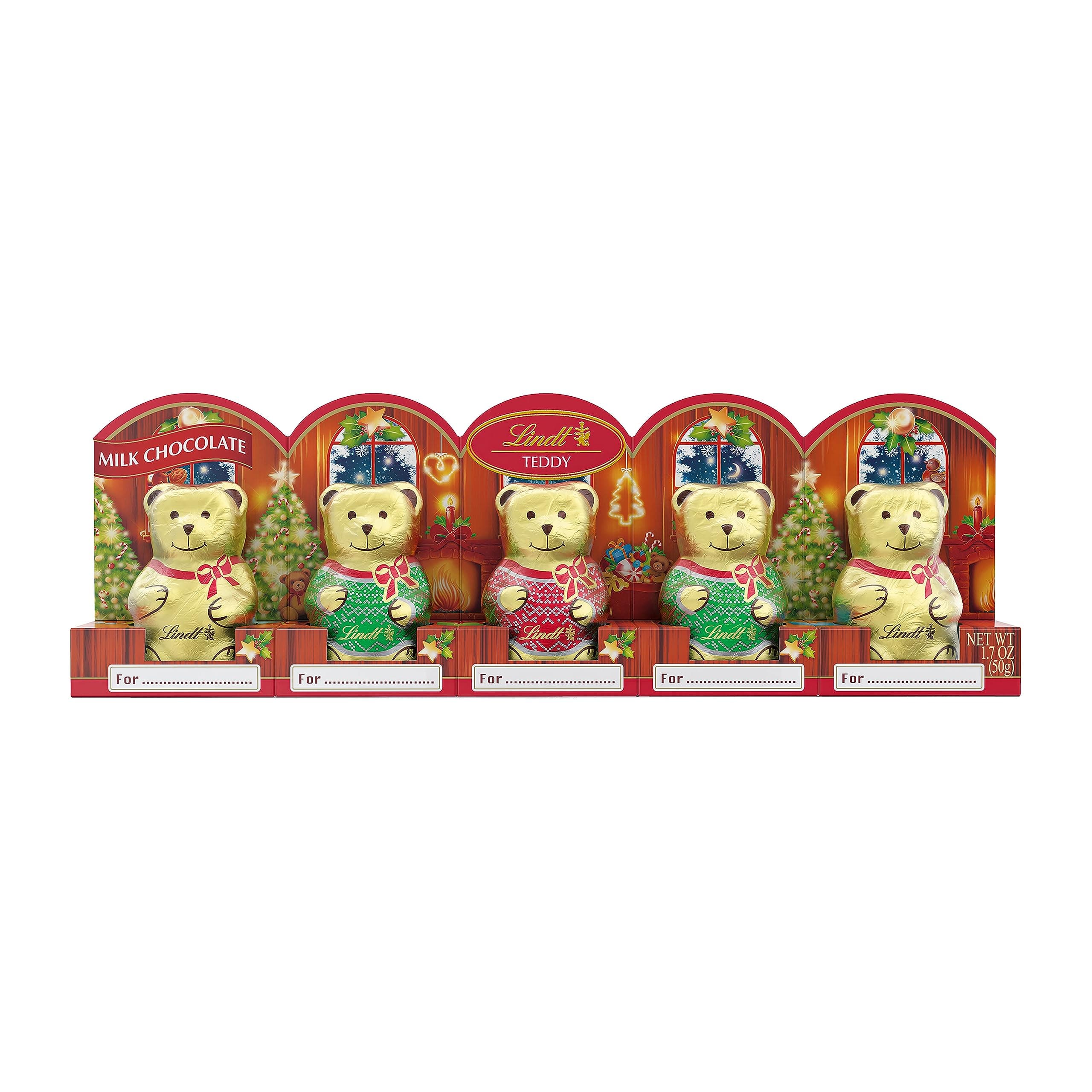 Mini TEDDY Bear Milk Chocolate Candy, 1.7 oz. 5-Pack