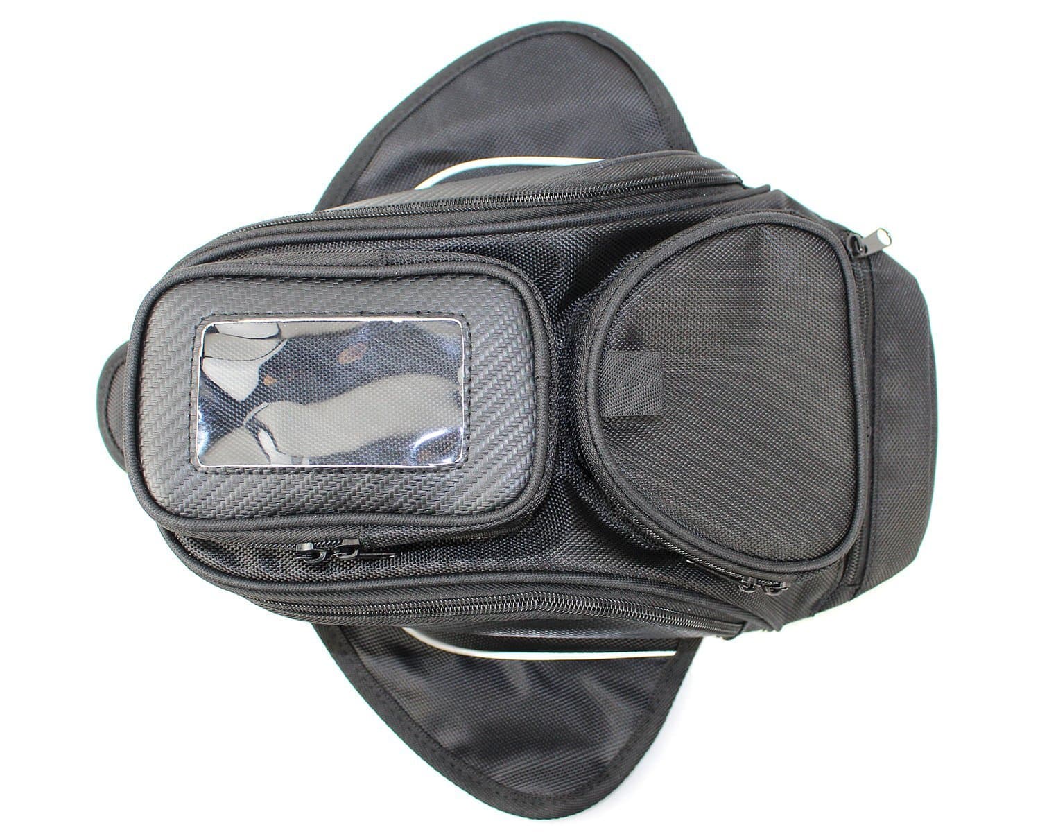 Taikesi Motorcycle Oil Fuel Tank Bag Magnetic Motorbike Riding Bag Black Universal