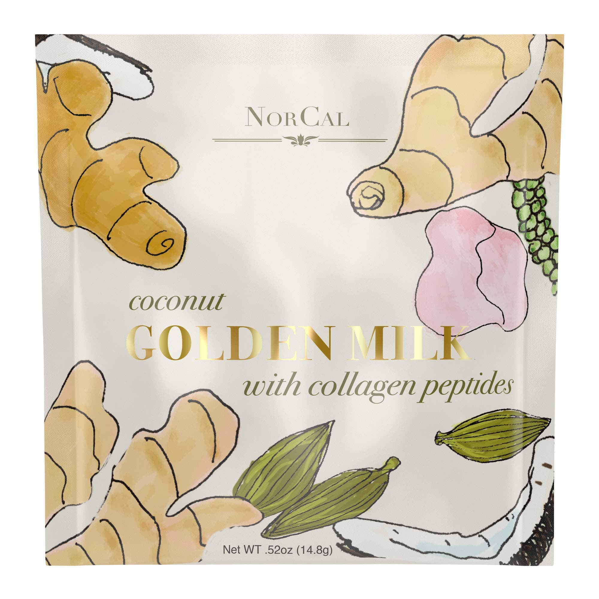 Norcal Organic Coconut Golden Milk Source Organic- 20 Pack