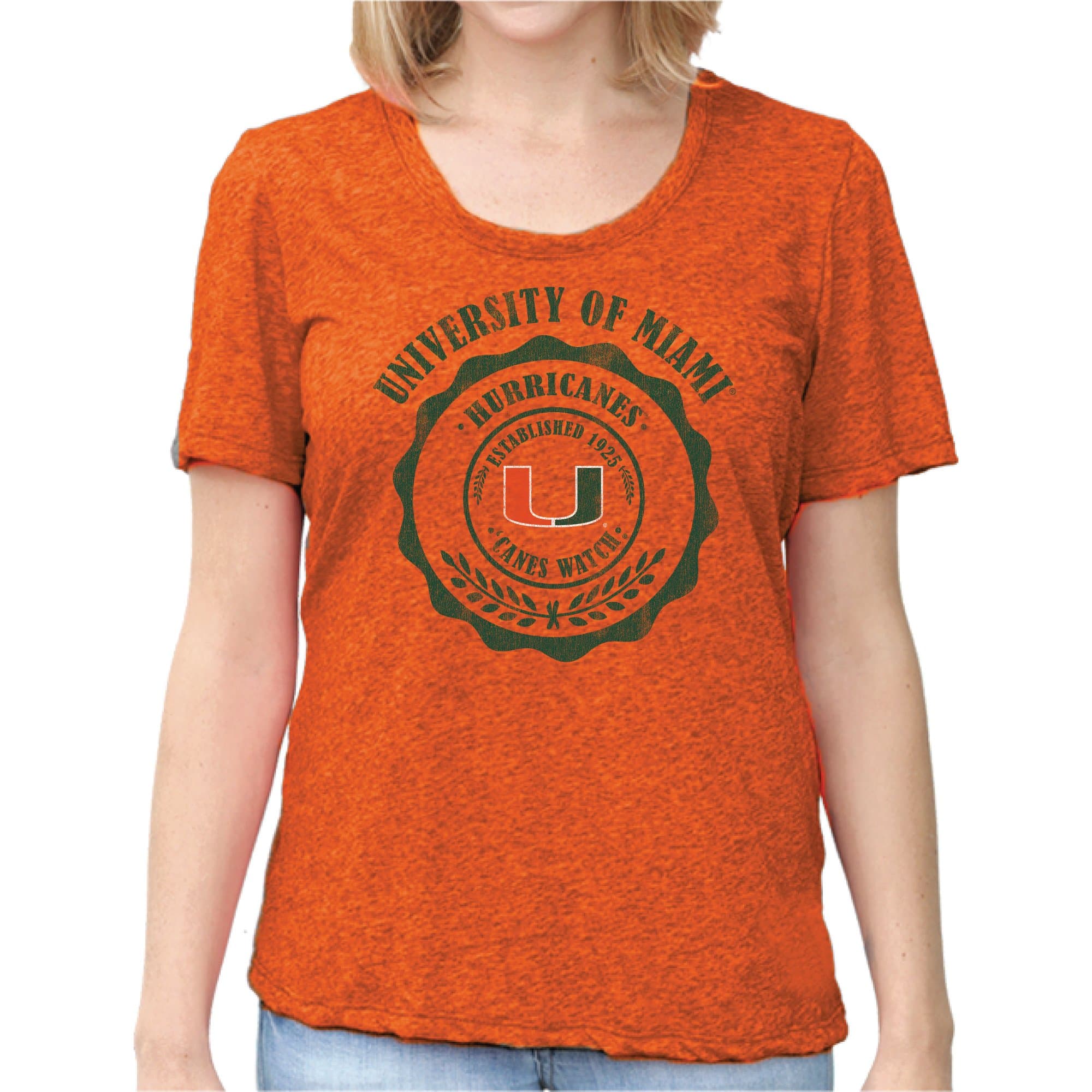 Original Retro Brand NCAA Women's Nubby Slub Tee