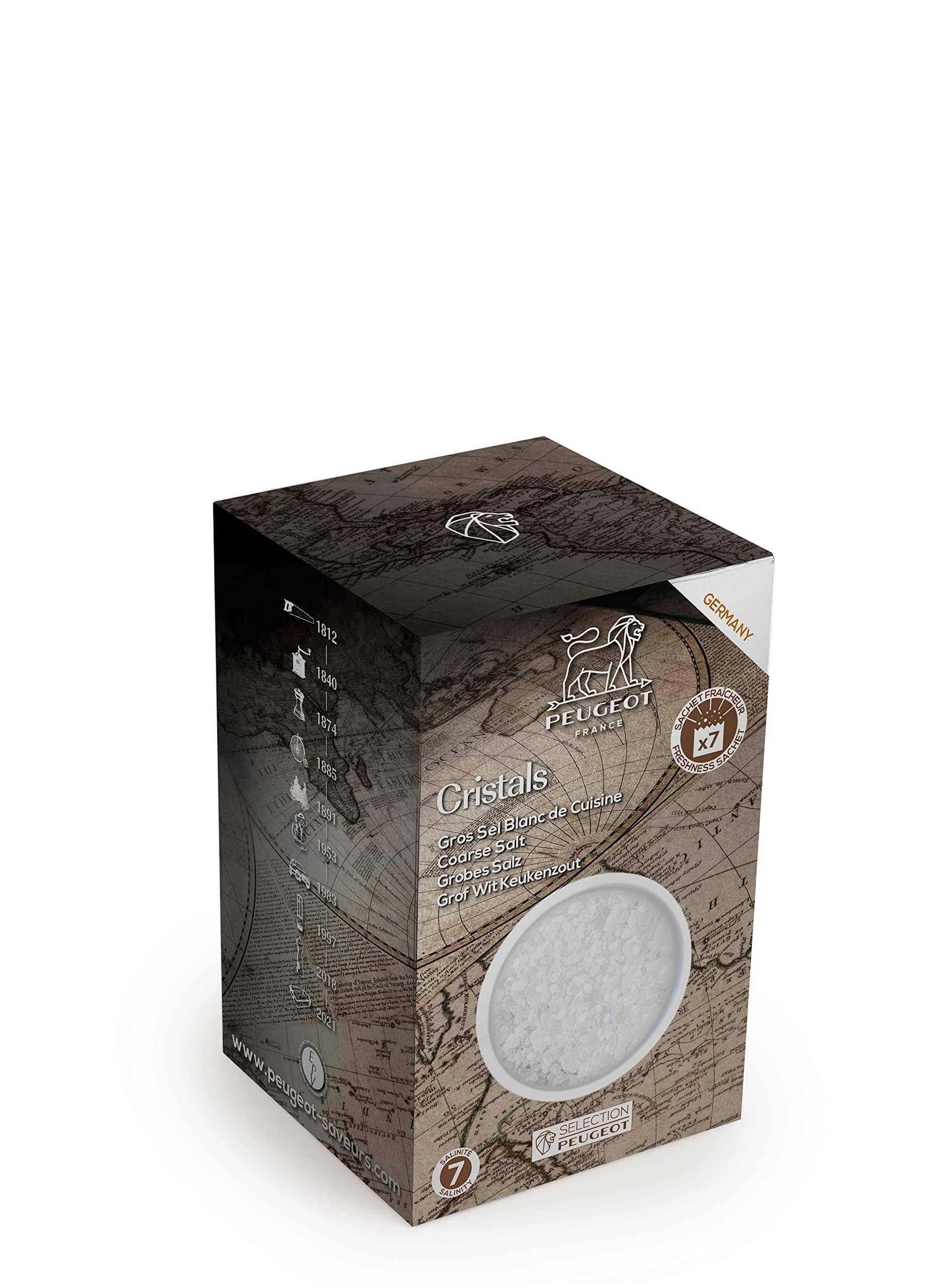 7 x 50g Sachets of German White Rock Salt for Cooking