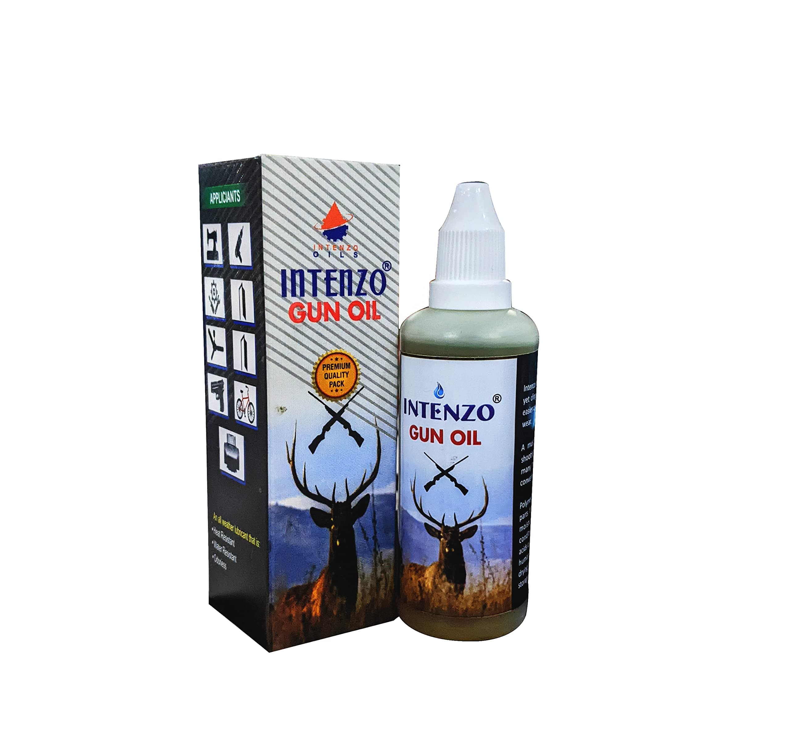 Intenzo Premium Gun Oil for All Type of Metals Cleaning 60ml Pack of 2