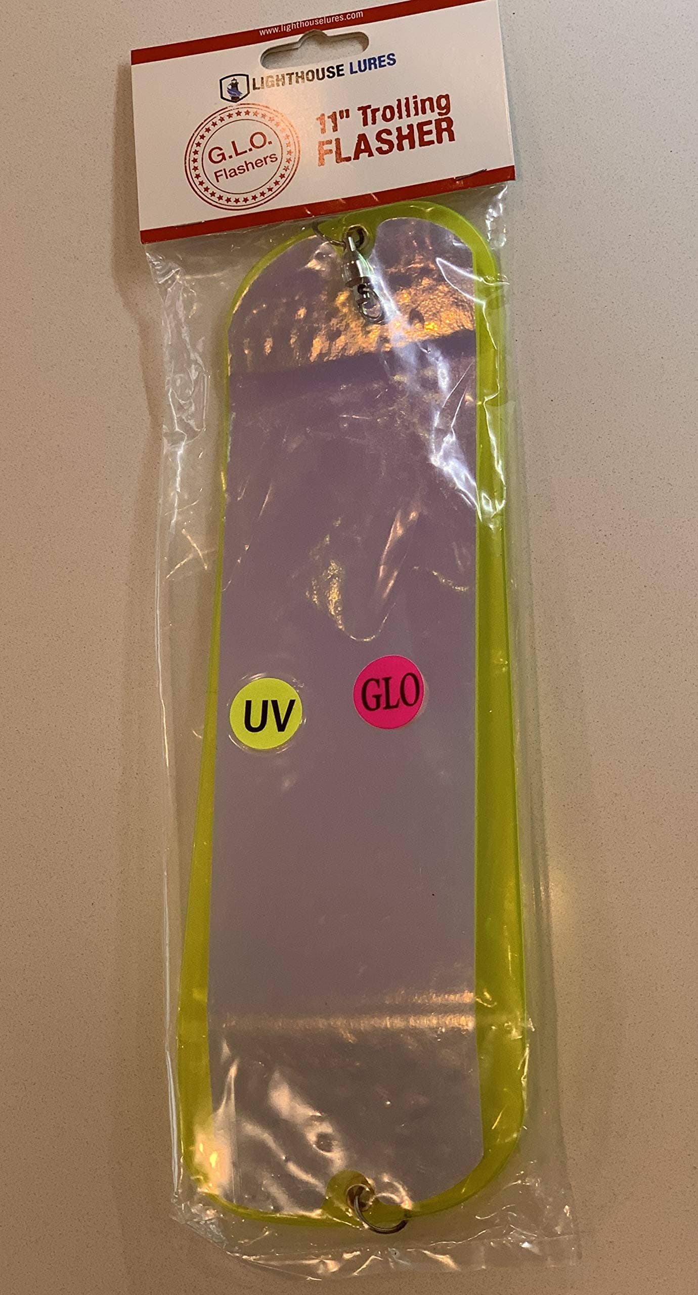 Lighthouse Lures Trolling Flasher 11" for Salmon, Halibut, Trout and Lingcod from