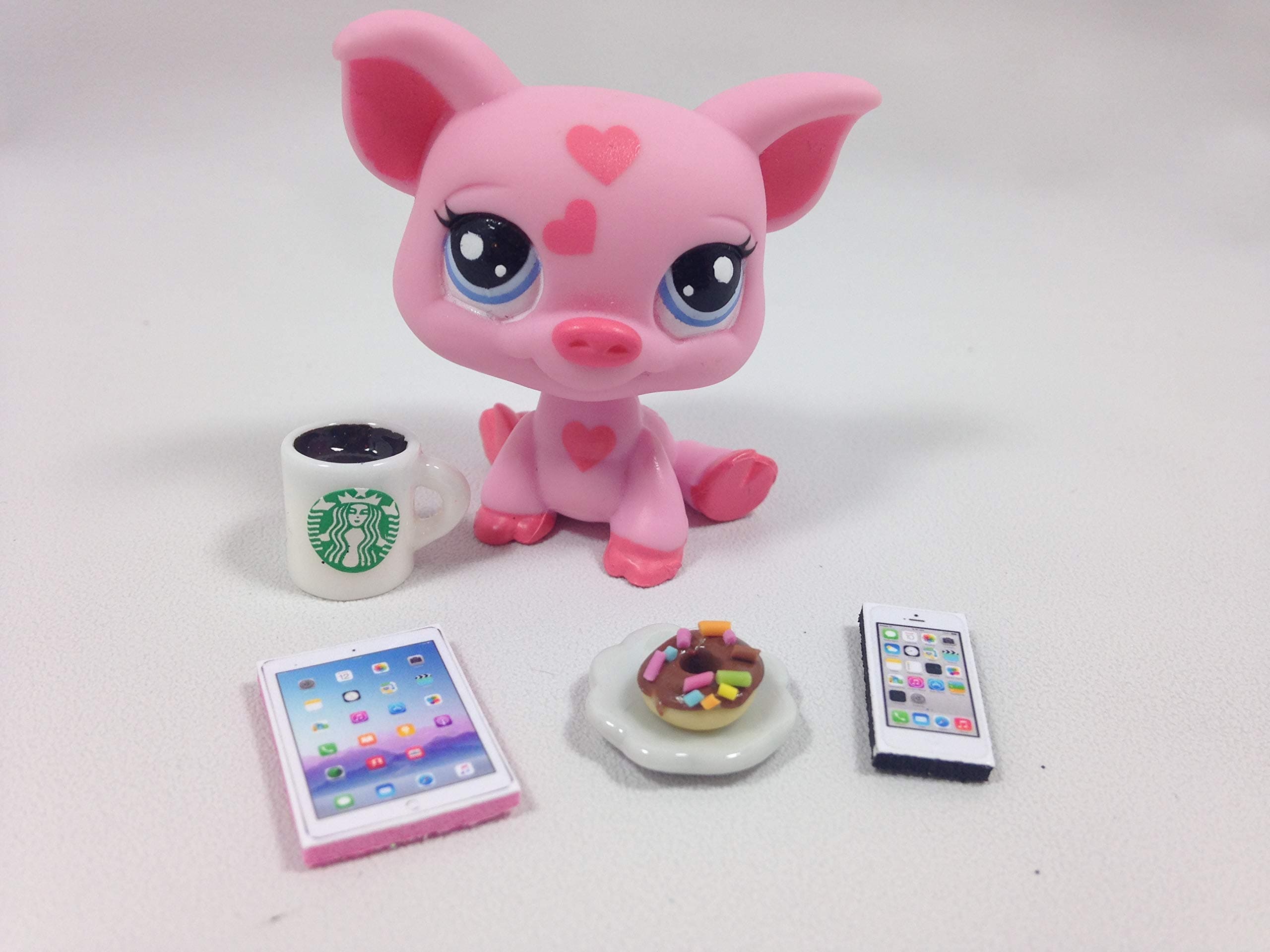 LPS Food Accessories Littlest Pet Shop Cafe Coffee Shop Mug Set Lot PET NOT INCLUDED