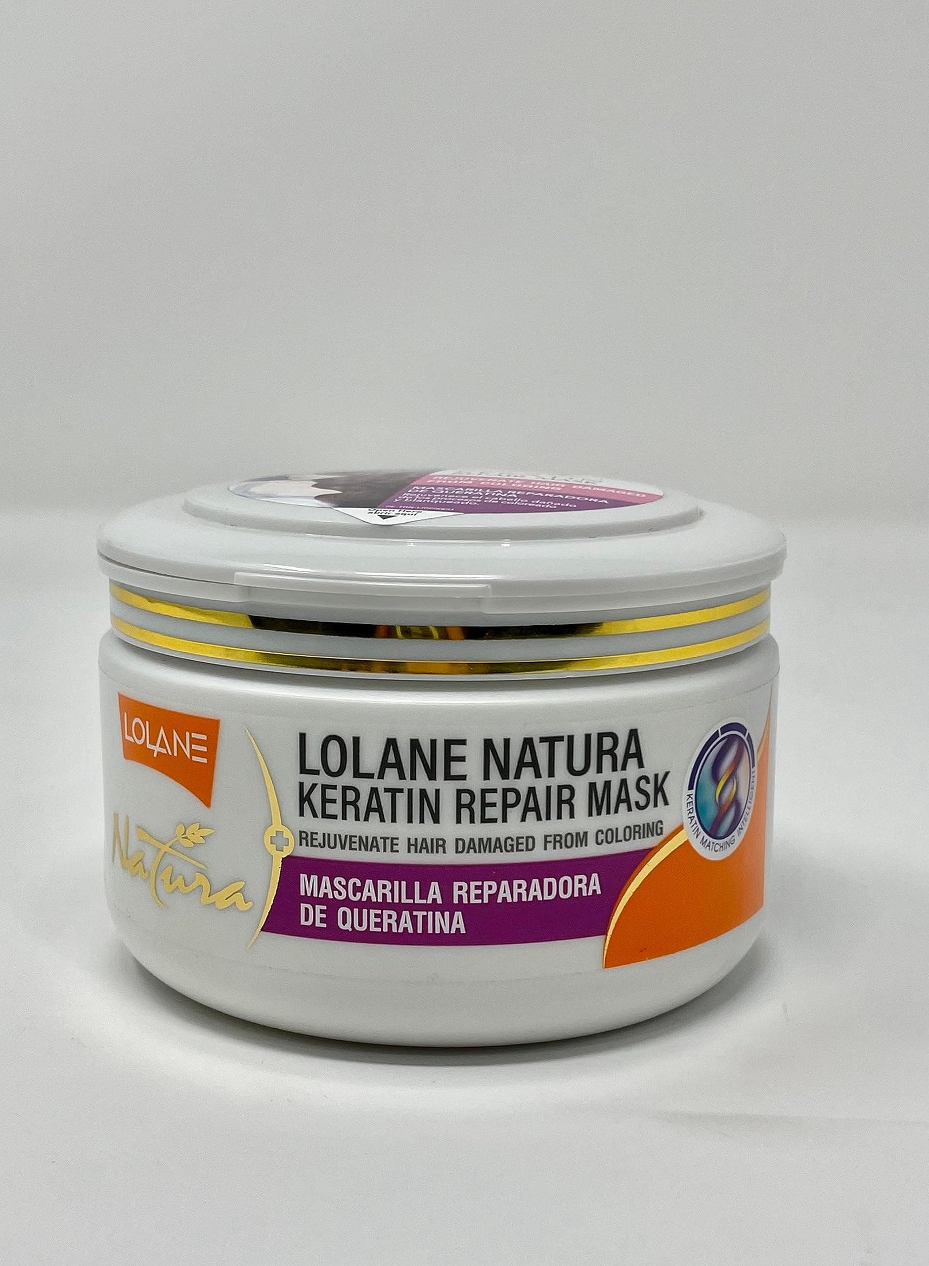 Lolane Natura Keratin Repair Mark for Damaged Hair from Heat and Blow Dry Size 200g...