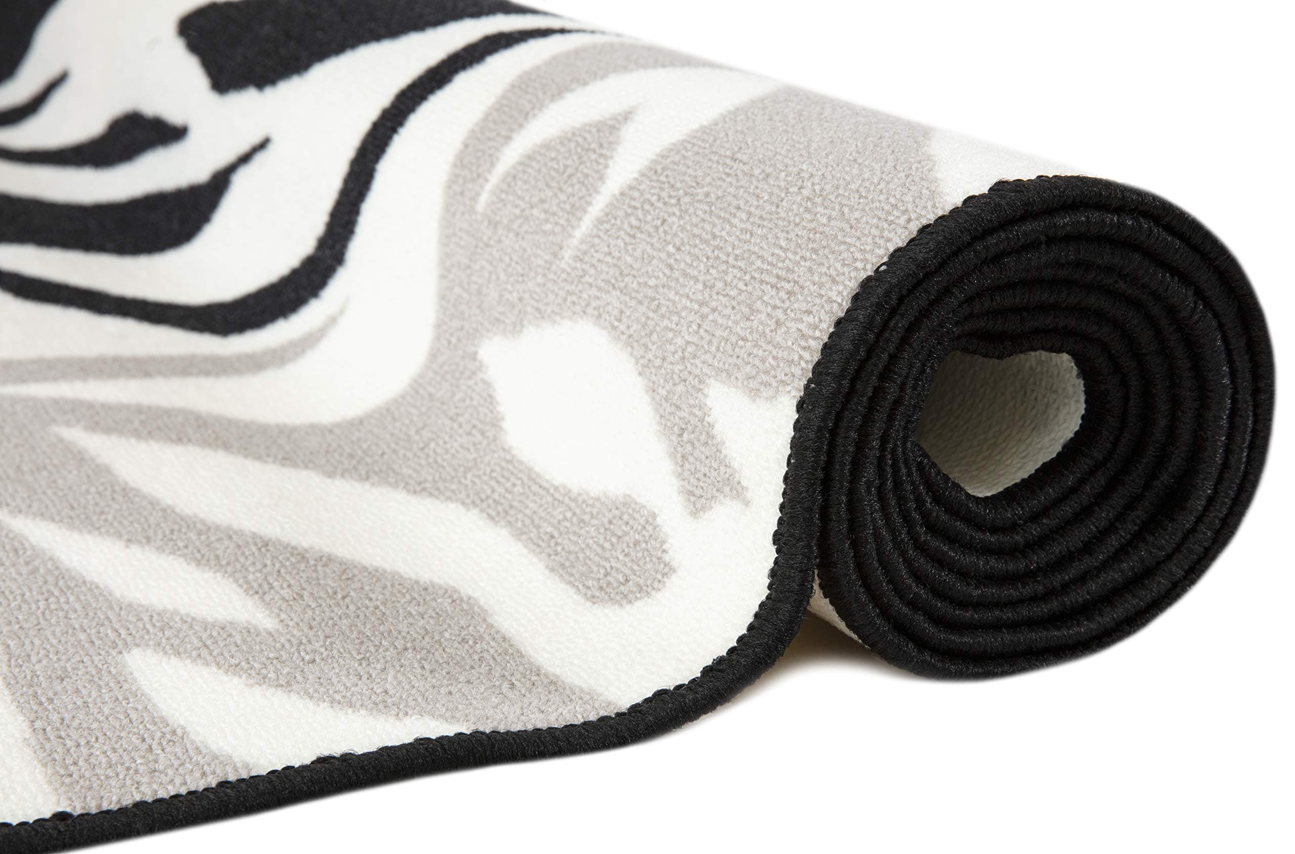 Vallila Virta 80x200 cm, blackwhite, graphic design, rug for livingroom, 200cm x 80cm