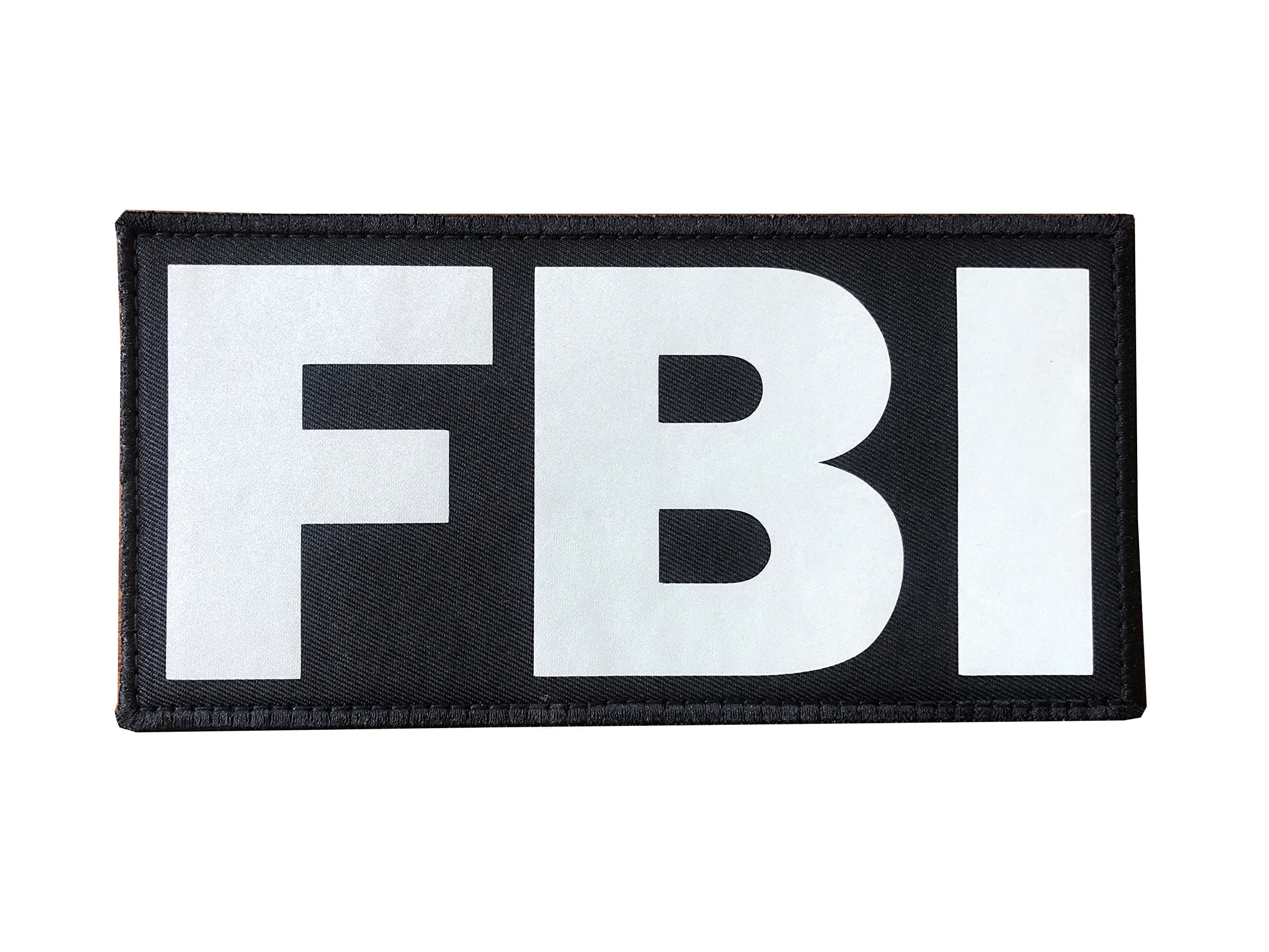 SUVIYA 8x4 inch FBI Patch Law Enforcement Police EMS FBI Fire Rescue Sheriff K-9 Patch(Reflective)