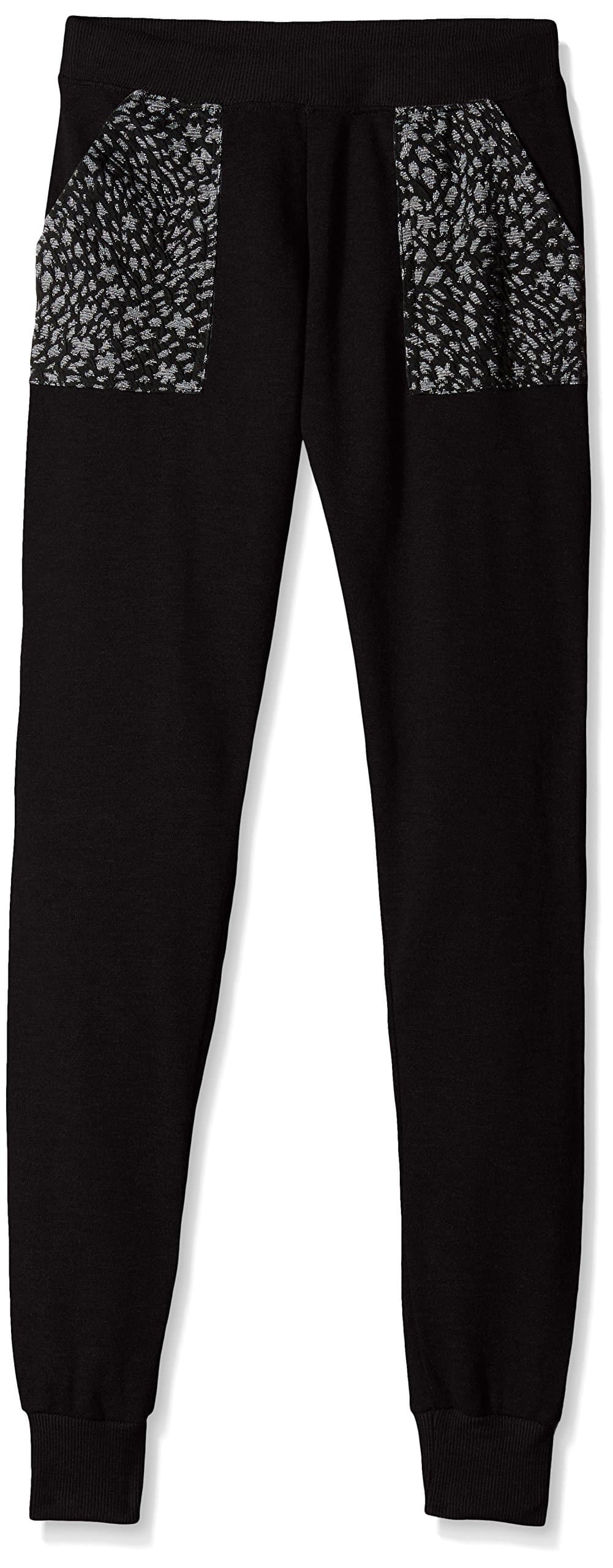 Hello Gorgeous Girls' Little Moleton Stretch French Terry Jogger with Lurex