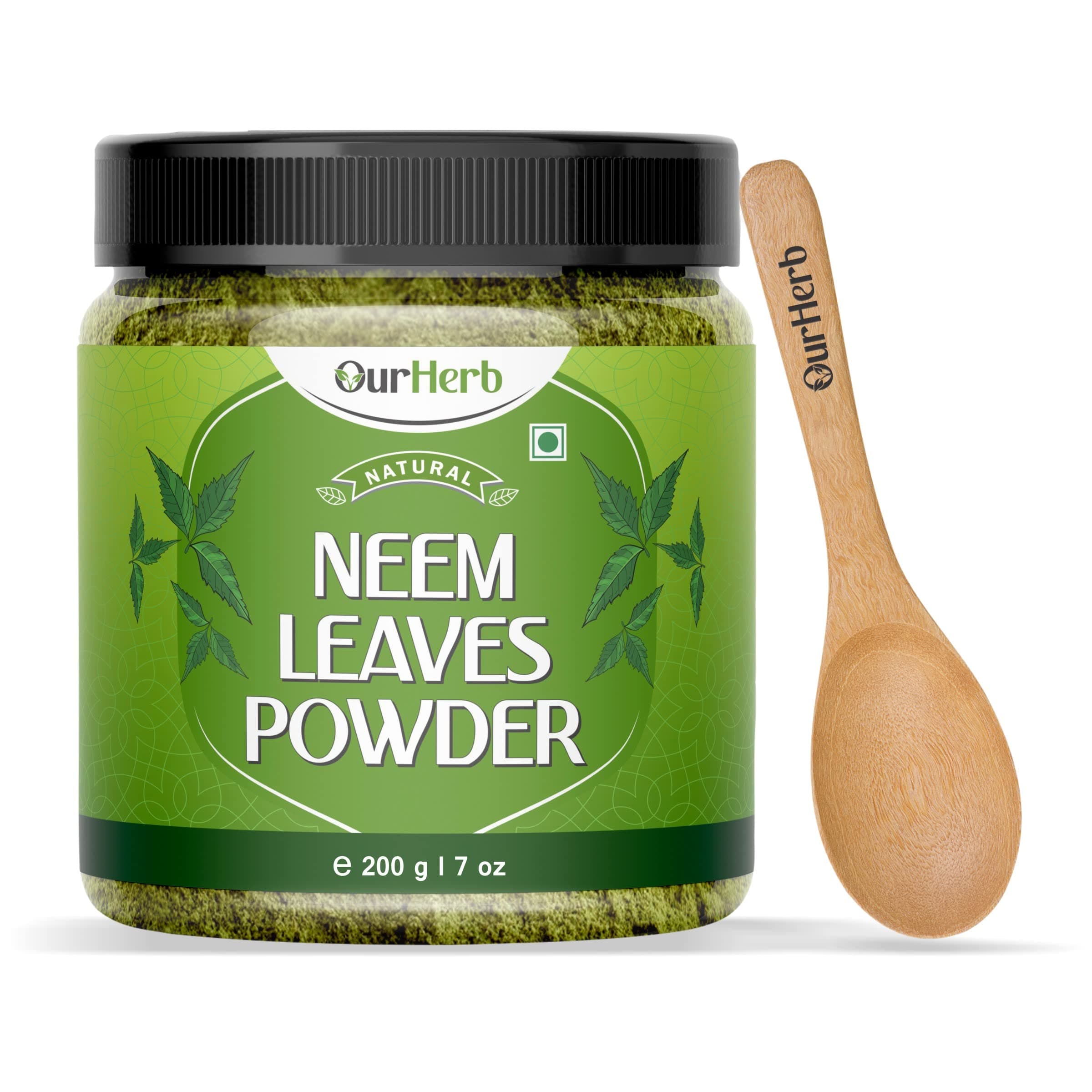 OurHerb Pure Neem Leaves Powder: Natural Solution for Pimple-free Clear Skin...