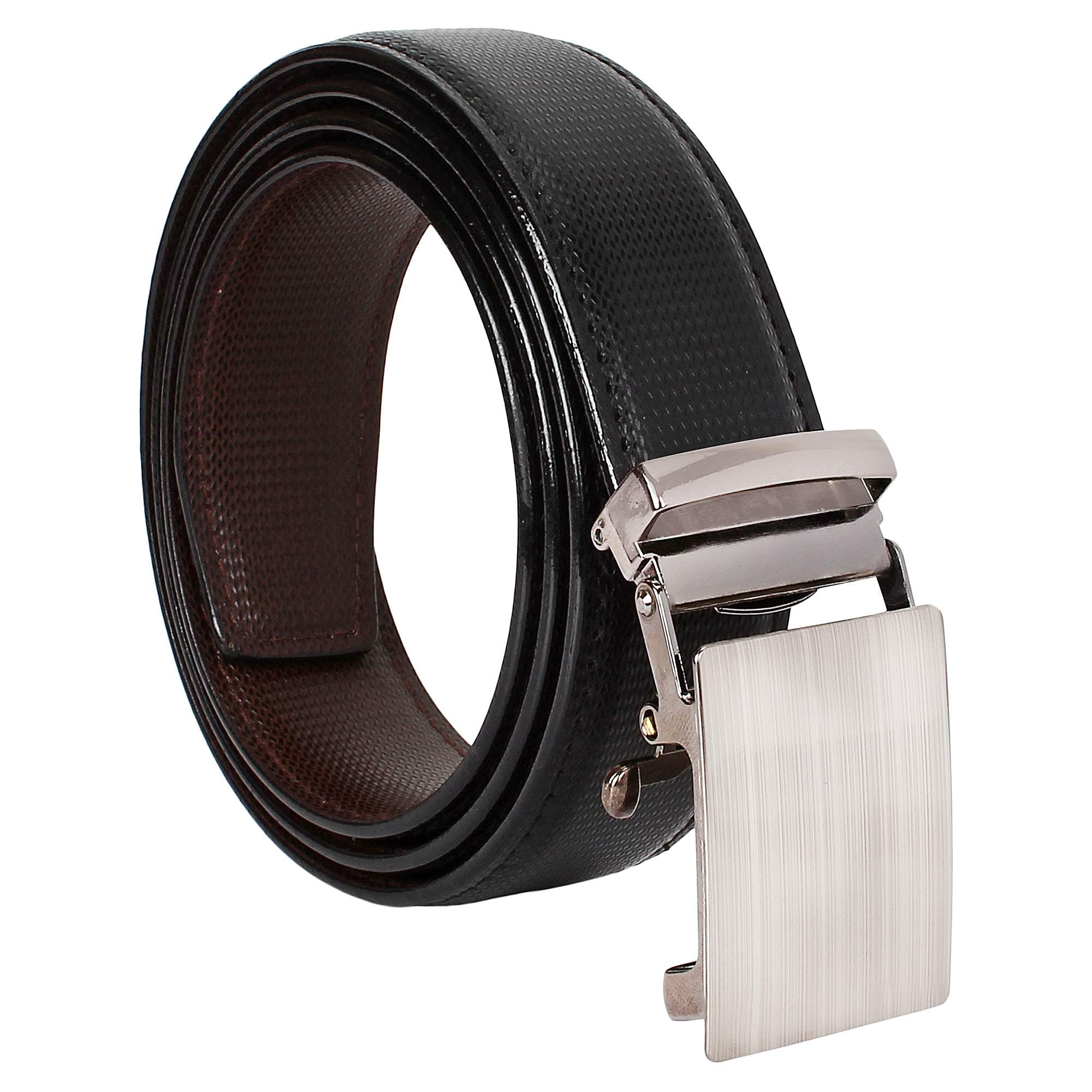 AmicraftBoy's Casual & Formal PU Leather Reversible Belt Black/Brown (Size 28-44 Cut to fit men's Belt)