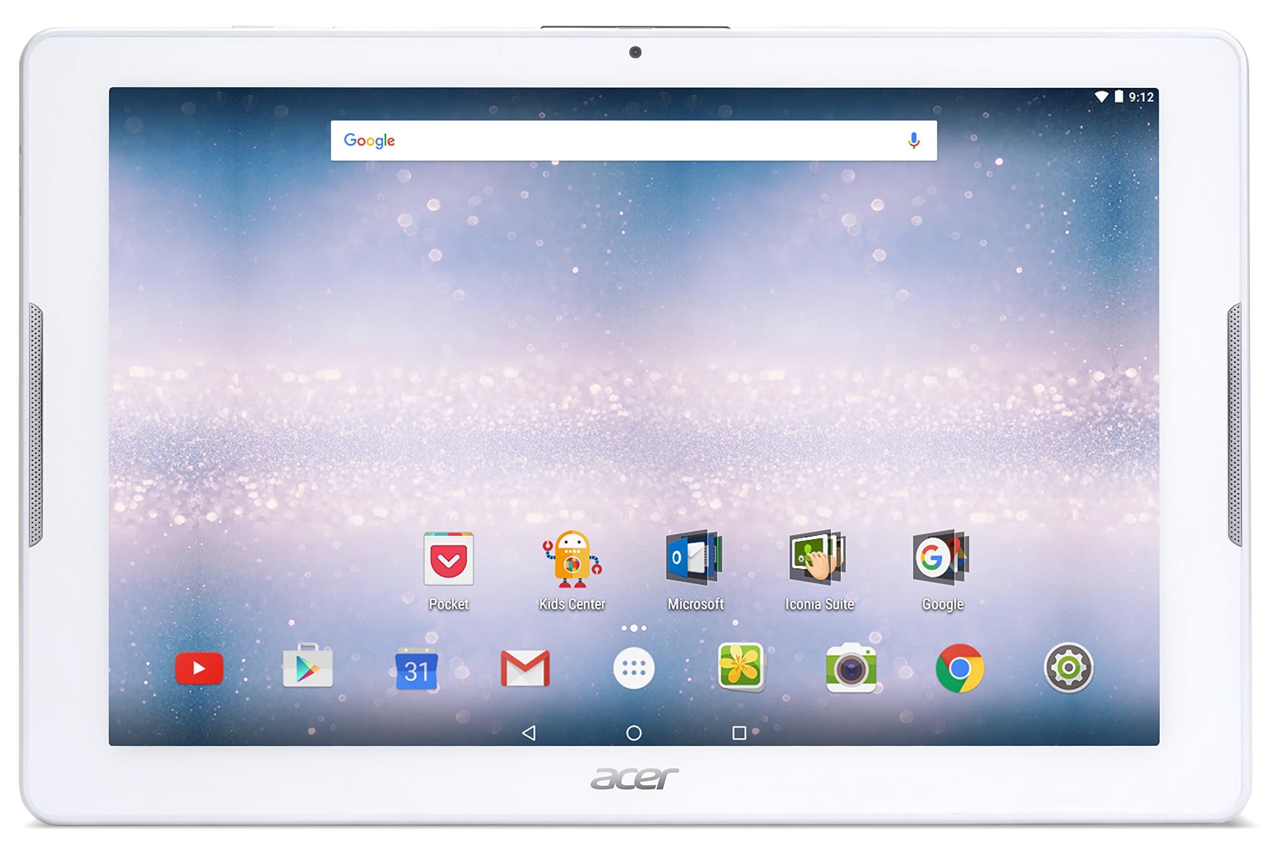 Acer Iconia One 10 (B3-A30) 10.1 inch HD IPS Touchscreen Tablet (MediaTek Cortex A53 Quad-Core, 1GB RAM, 16GB eMMC Storage, WLAN, BT,GPS, 2x Camera, Micro SD, Android 6.0) - White