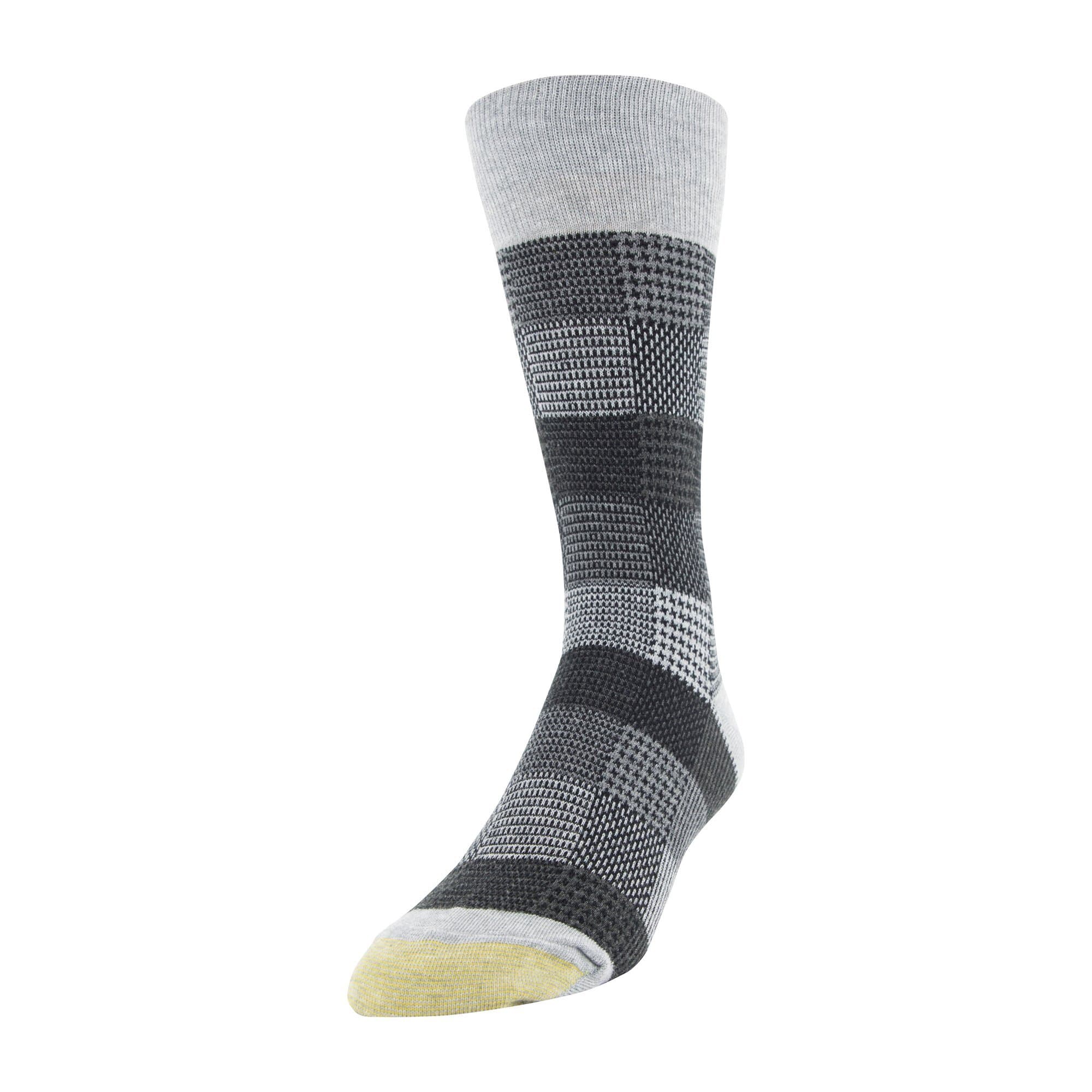 Gold Toe Men's Patterned Fashion Dress Crew Socks, 1 Pair