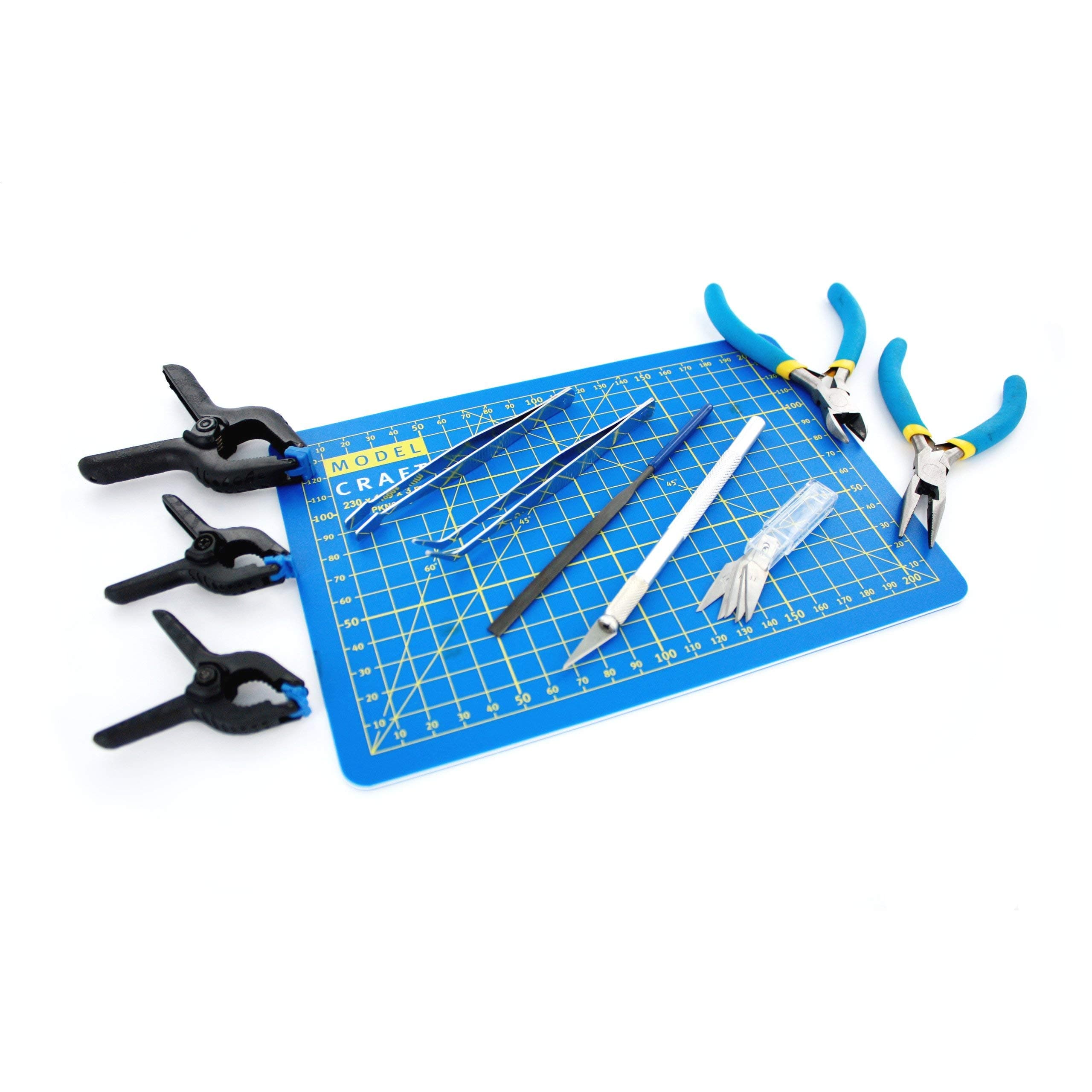 Modelcraft 15-Piece Craft and Model Tool Set, Blue