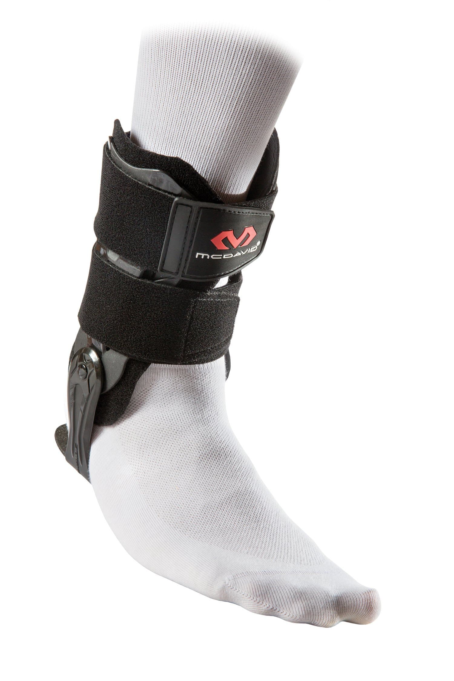 Large, Black: Mcdavid Flexible Hinge Ankle V Brace