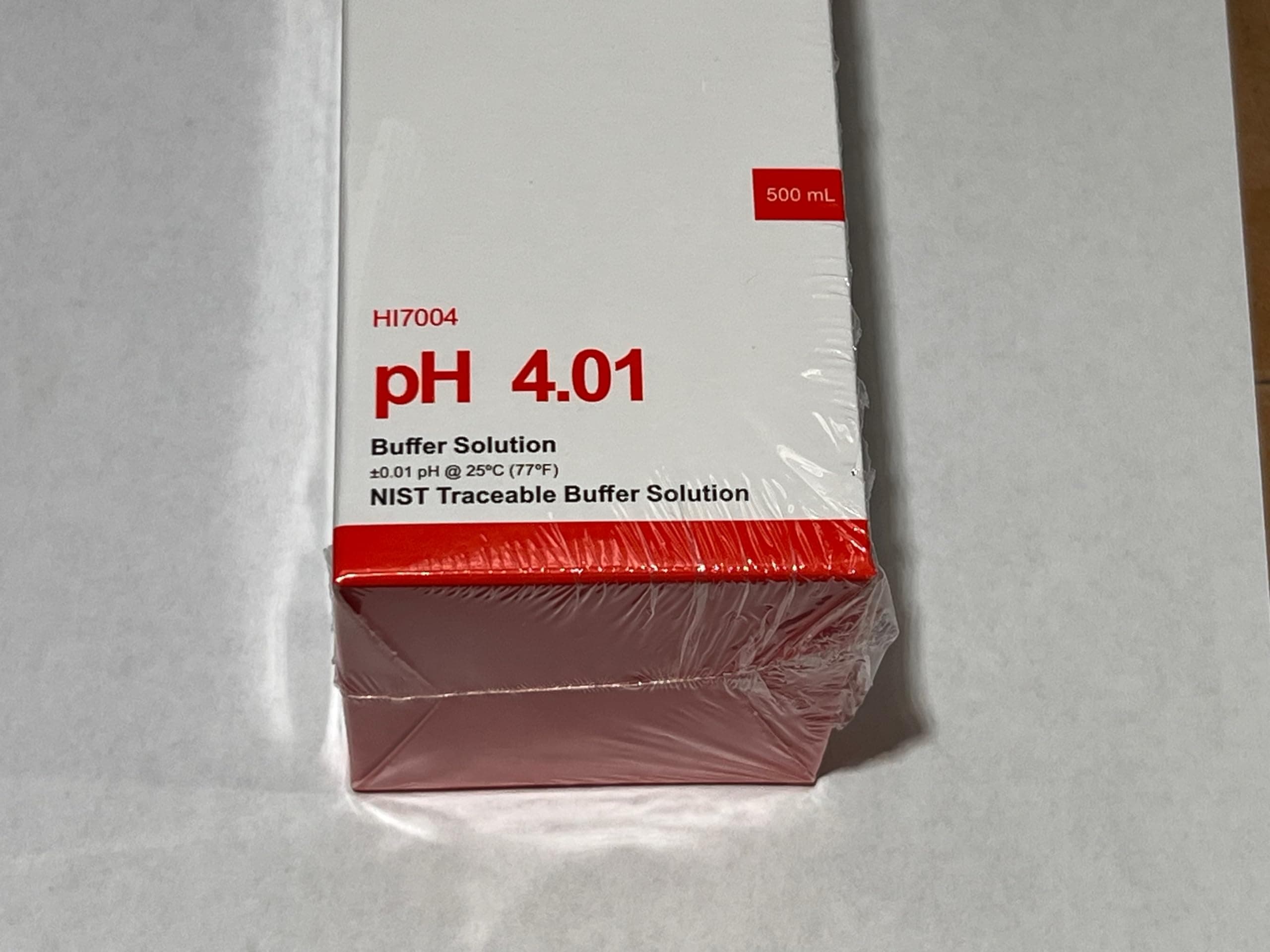 HI7004L 4.01 pH Calibration Buffer Solution, 500mL Bottle