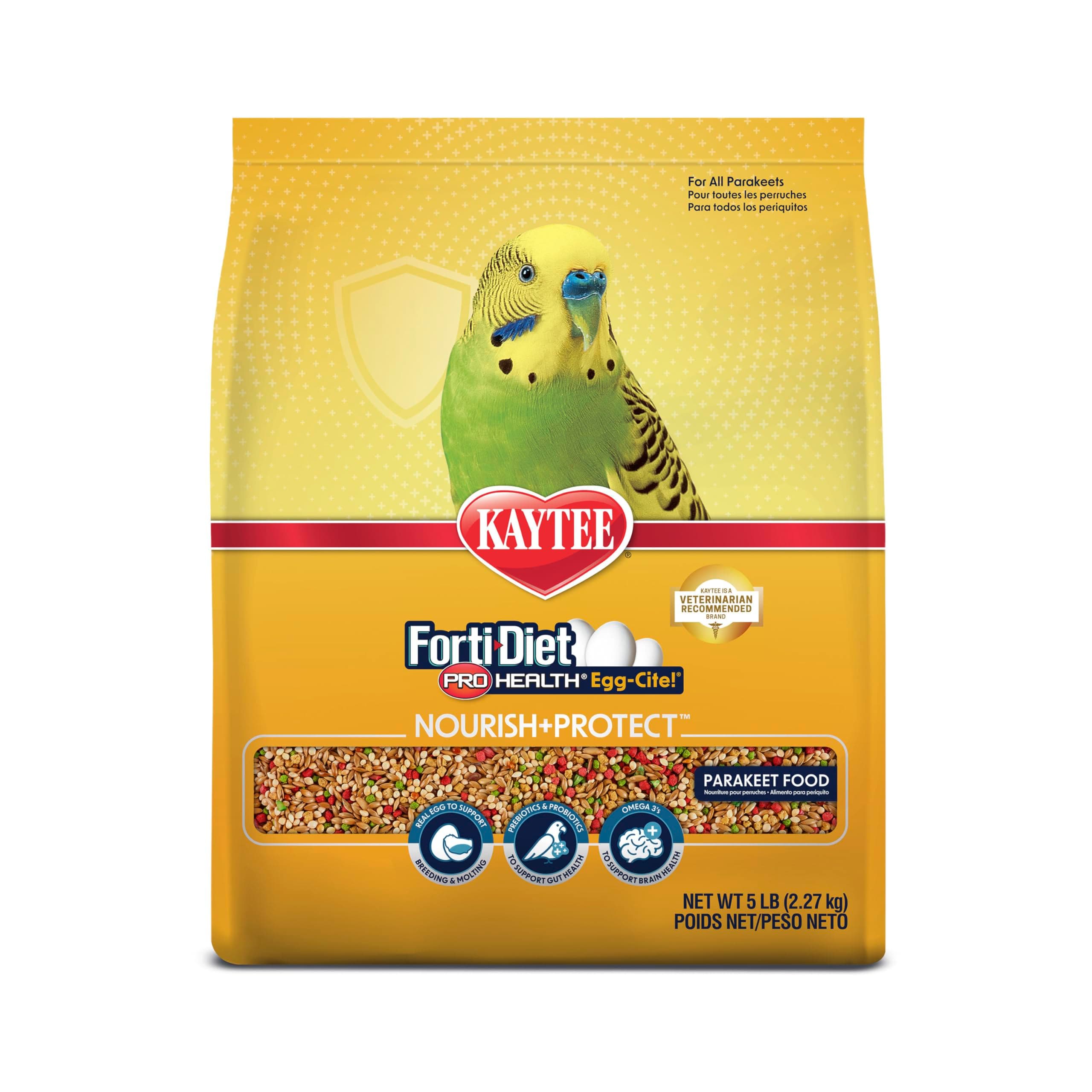 Forti Diet Egg-Cite Food for Parakeet, Multi-Colour, 5-Pound