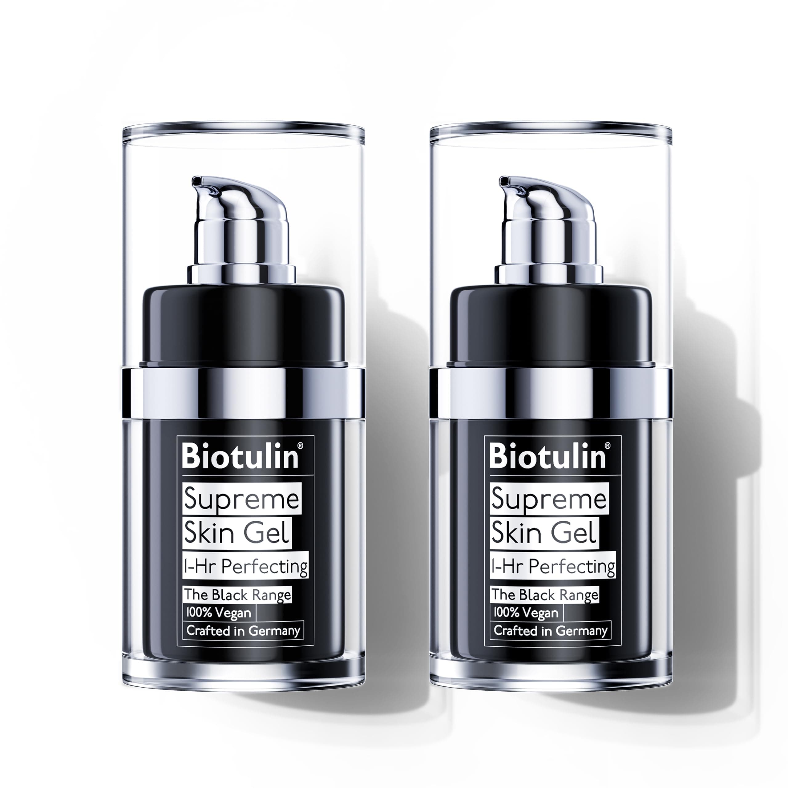 BIOTULIN - Supreme Skin Gel [2-Pack]| Reduces Wrinkles Within 1 Hour | Hyaluronic Acid Serum | Spilanthol Serum for Face I Anti Aging Treatment - 0.5 oz