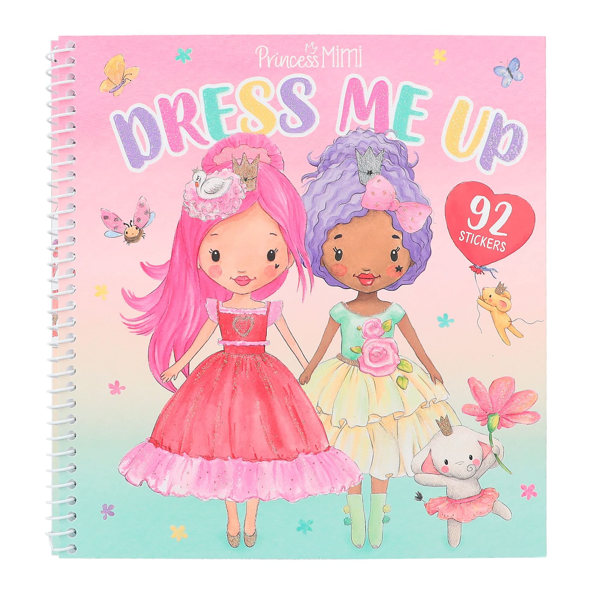 Depesche 12462 Princess Mimi Dress Me Up Book 24 Pages for Creating Chic Princess Outfits and 10 Sheets Many Royal Stickers