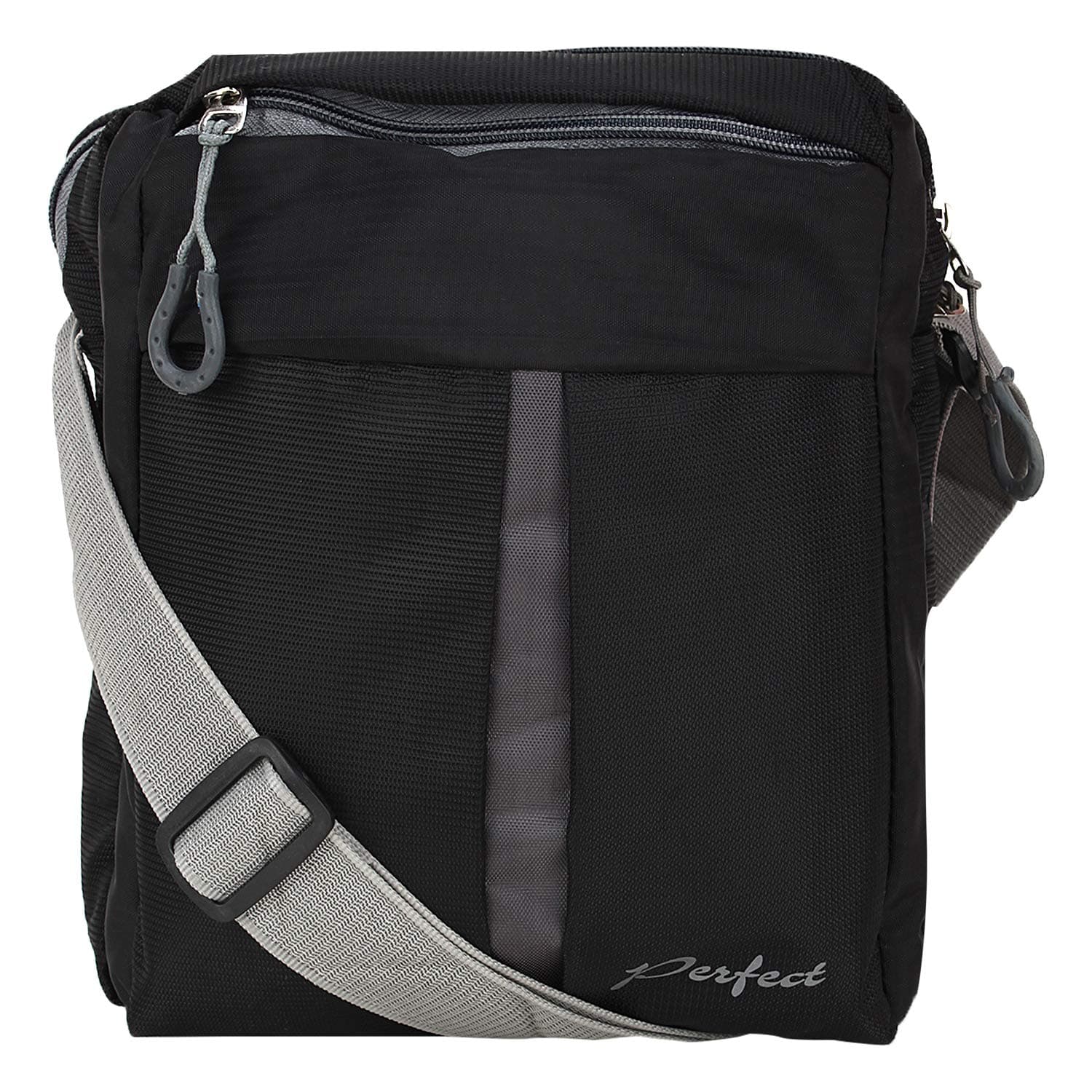 BumBart Collection Sling Cross Body Travel Office Business Messenger Bag for Men & Women (Black)