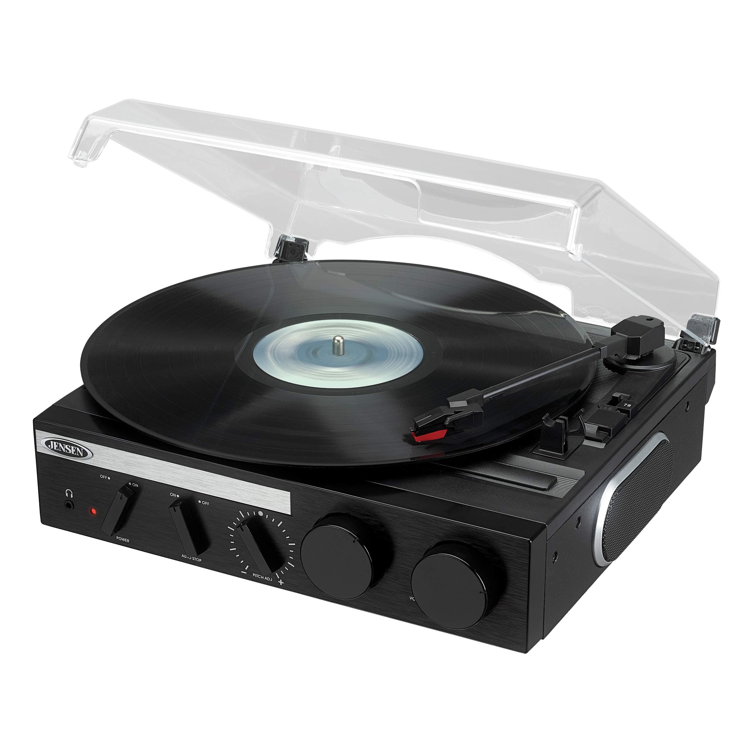 Jensen3-Speed Stereo Turntable with Built-in Speakers