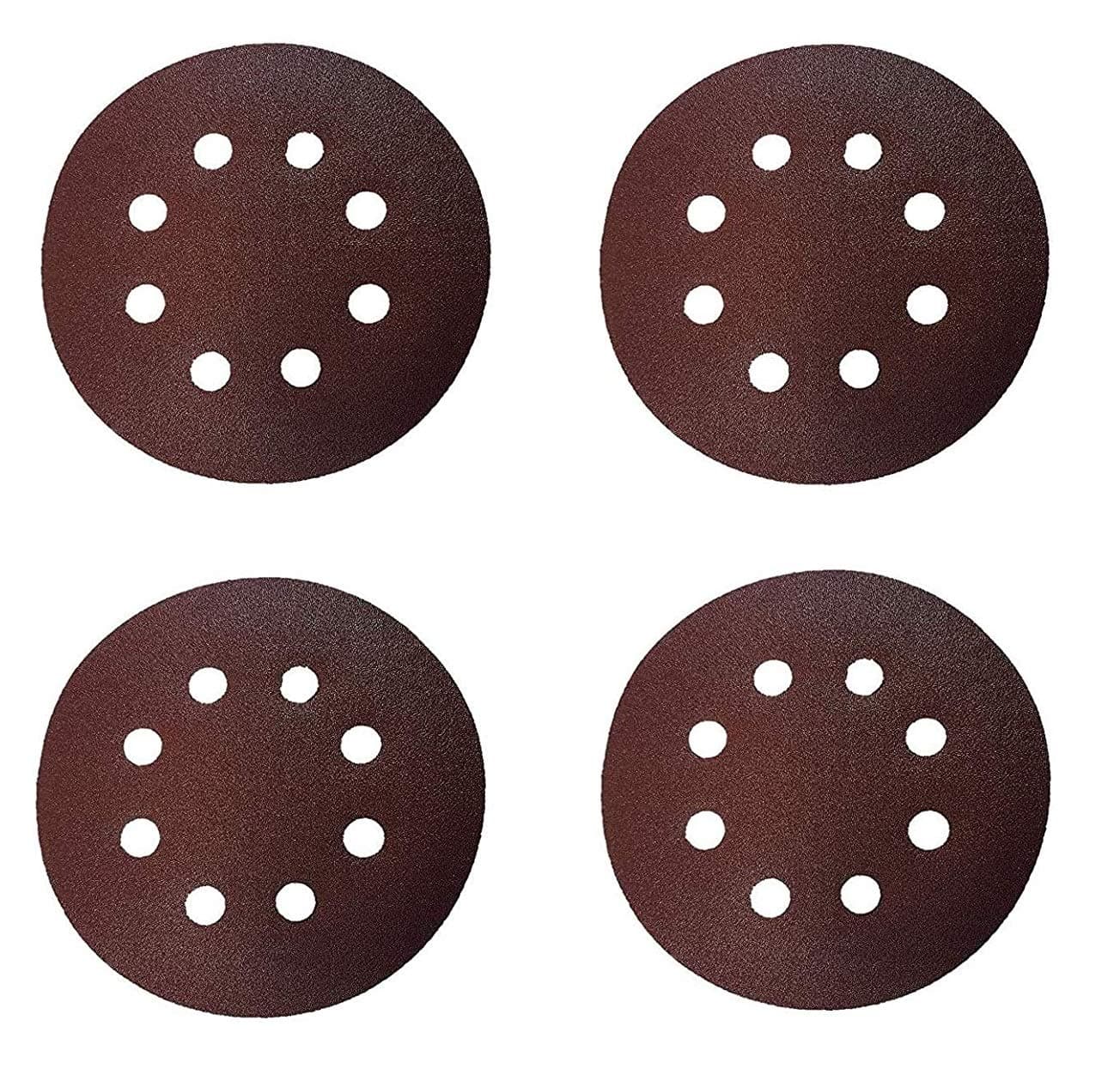 40pc Round Sand Paper Sanding Disc for Orbital Sander 5-Inch - P60, P80, P100, P120