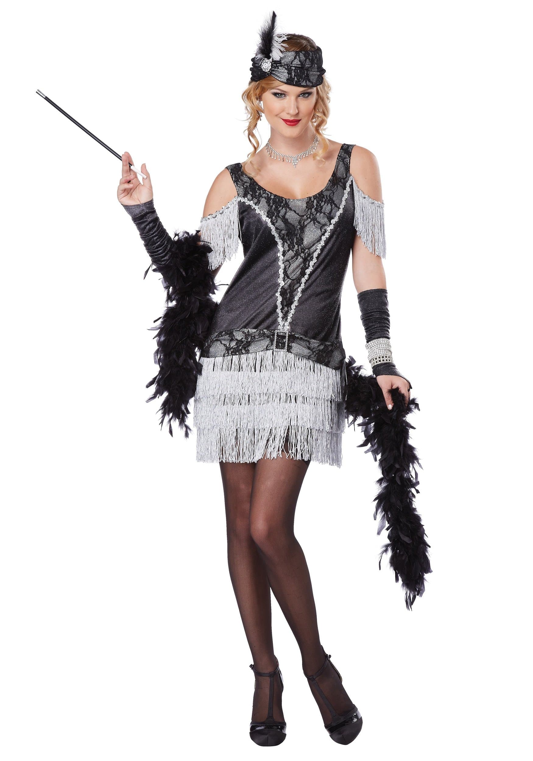 Adult Ladies Razzle Dazzle Flapper Costume Dress size X LARGE
