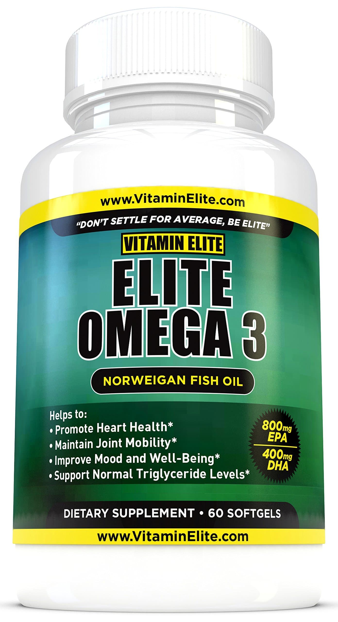 iTecFreely 3 Norwegian Fish Oil High-Potency 800 EPA/400 DHA Supplement