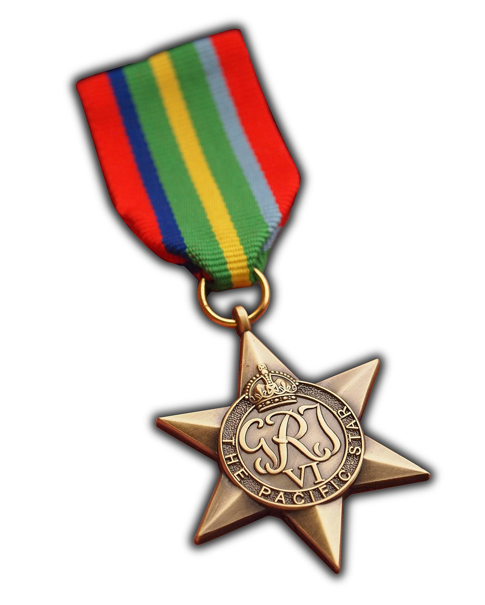 The Pacific Star Military Medal WW2 Commonwealth British Military Award For | Army | Navy | RAF | REPLICA George VI