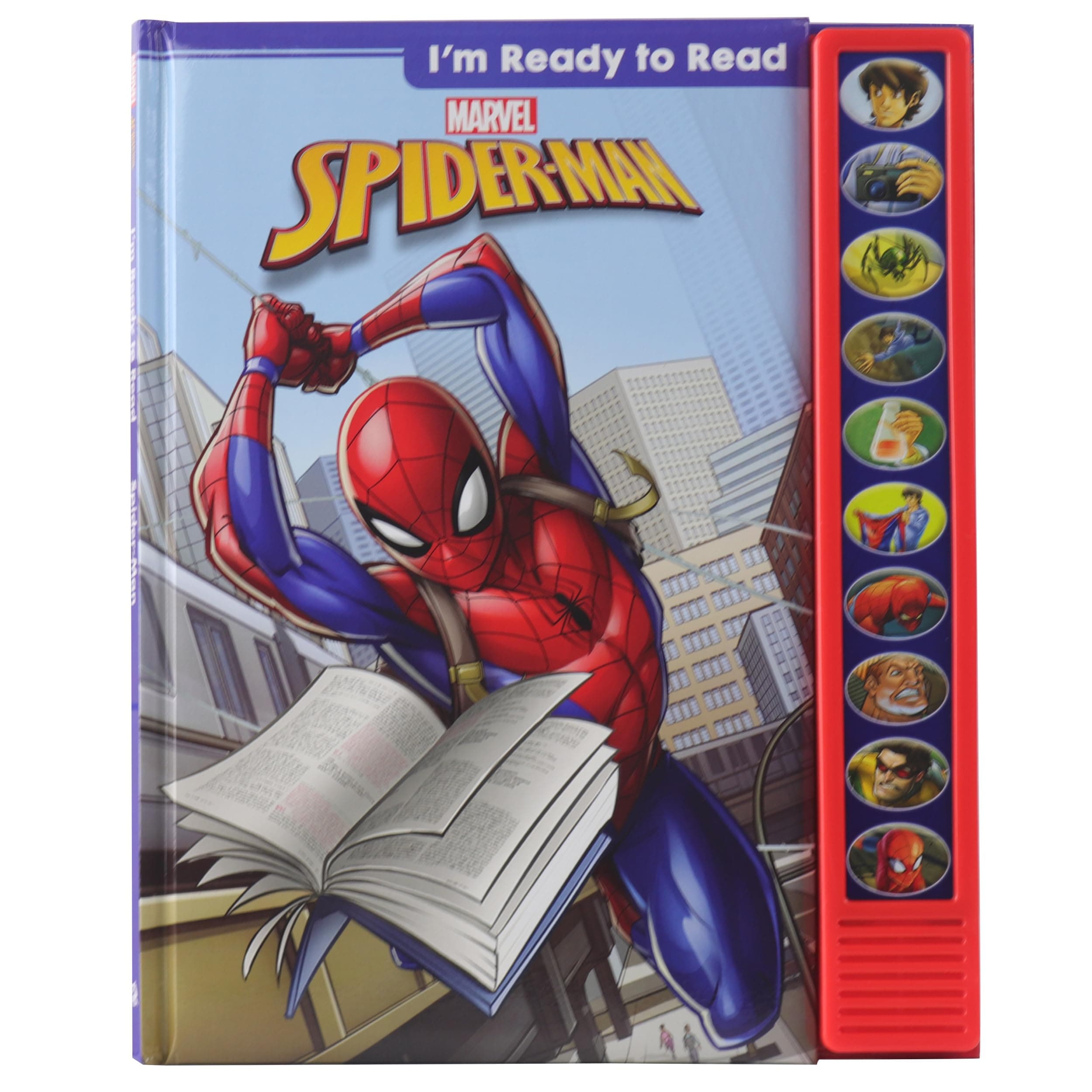 Marvel - I'm Ready to Read with Spider-Man - Interactive Read-Along Sound Book - Great for Early Readers - PI Kids