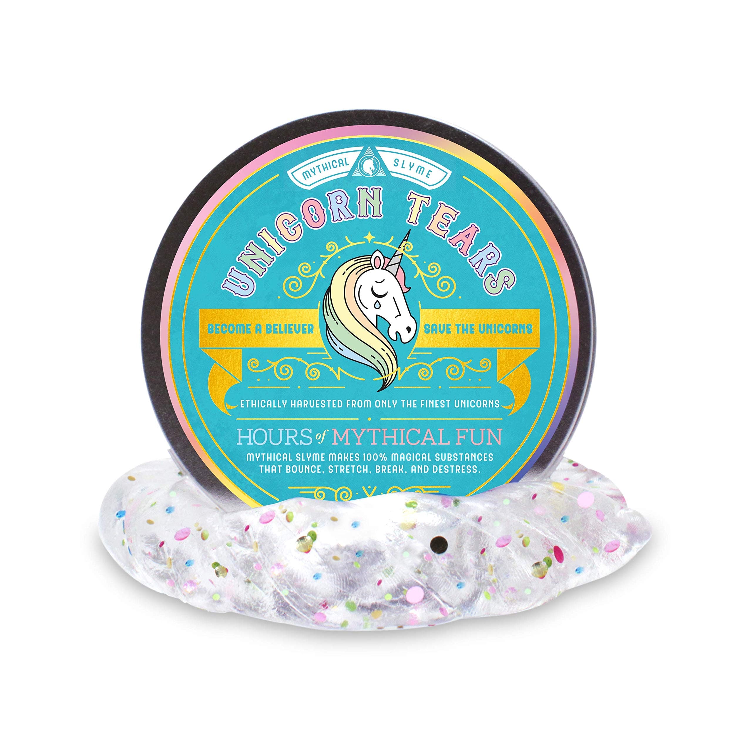 Unicorn Slime & Putty - Unicorn Puddy - Unicorn Gifts and Unicorn Toys - Magical Glitter Slime Squishie and Glitter Putty (Tears)