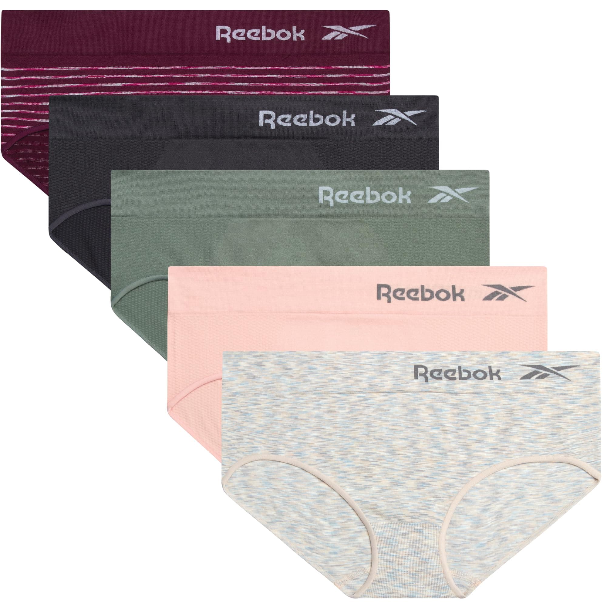 Hipster Panties for Women - 5 Pack Stretch Performance Seamless Underwear with Relaxed Tag-Free Waistband (S-XL)