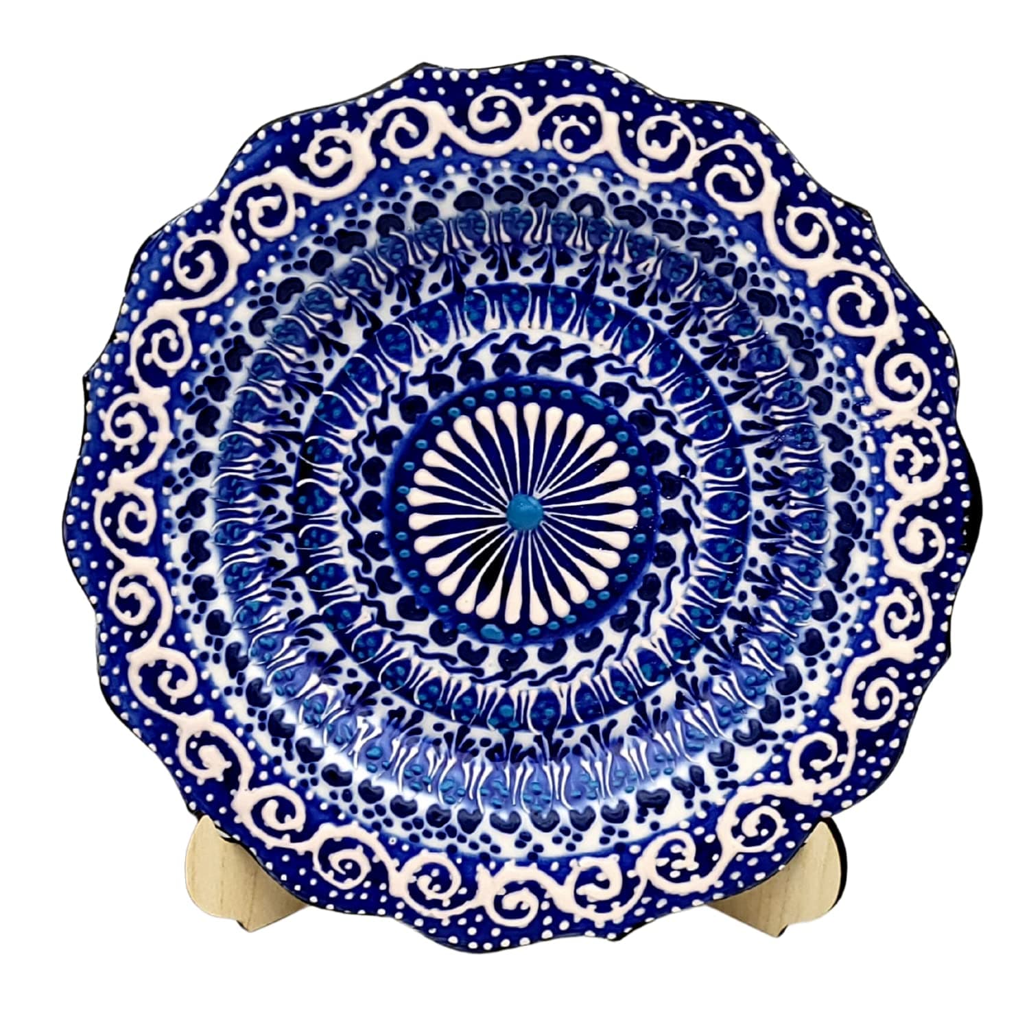 Turkish Decorative Plate Handmade Ceramic Ornament for Home&Office Wall Decor