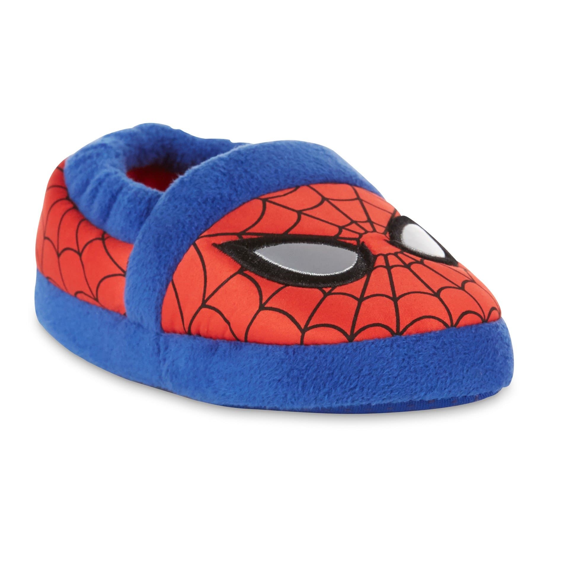 Marvel Spider-Man Toddler Boys Red and Blue Slippers (Medium / 7-8 M US Toddler)
