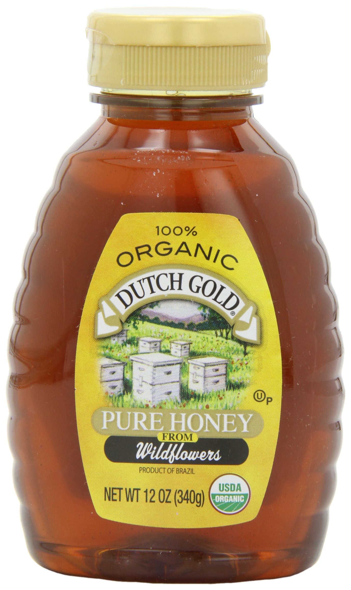 Dutch Gold Honey Organic Squeeze, 12-Ounce (Pack of 3)