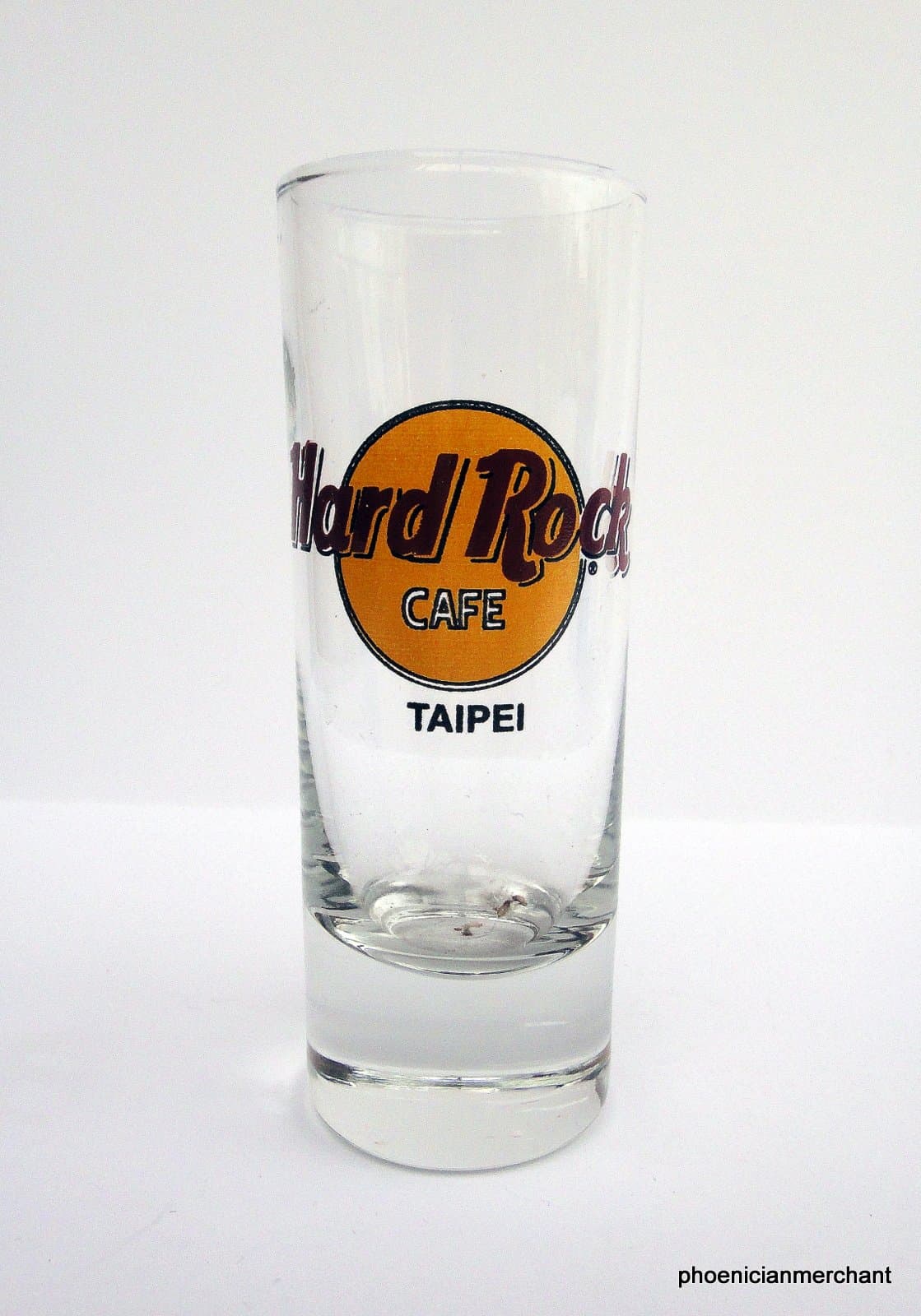 Hard Rock Cafe Taipei Black Circle Cordial Shot Glass
