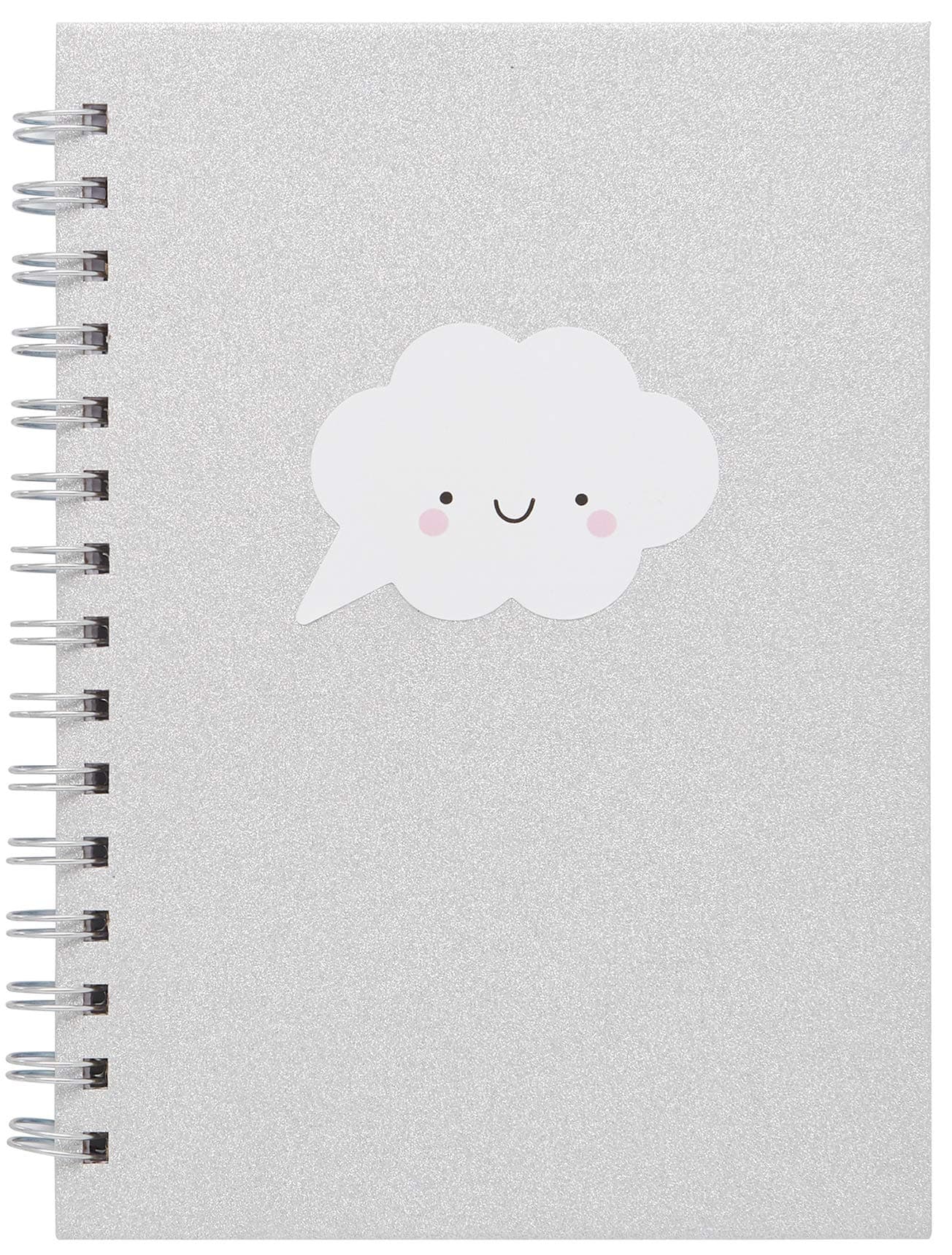 LaurDIY Sparkle Kawaii Collection Cute Notebooks for School, 160 Ruled Pages