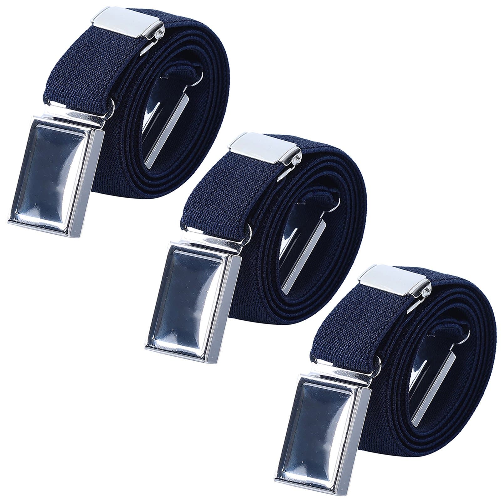 3 PCS Kids Adjustable Magnetic Belts - Easy to Use Magnetic Buckle Belt for Boys and Girls